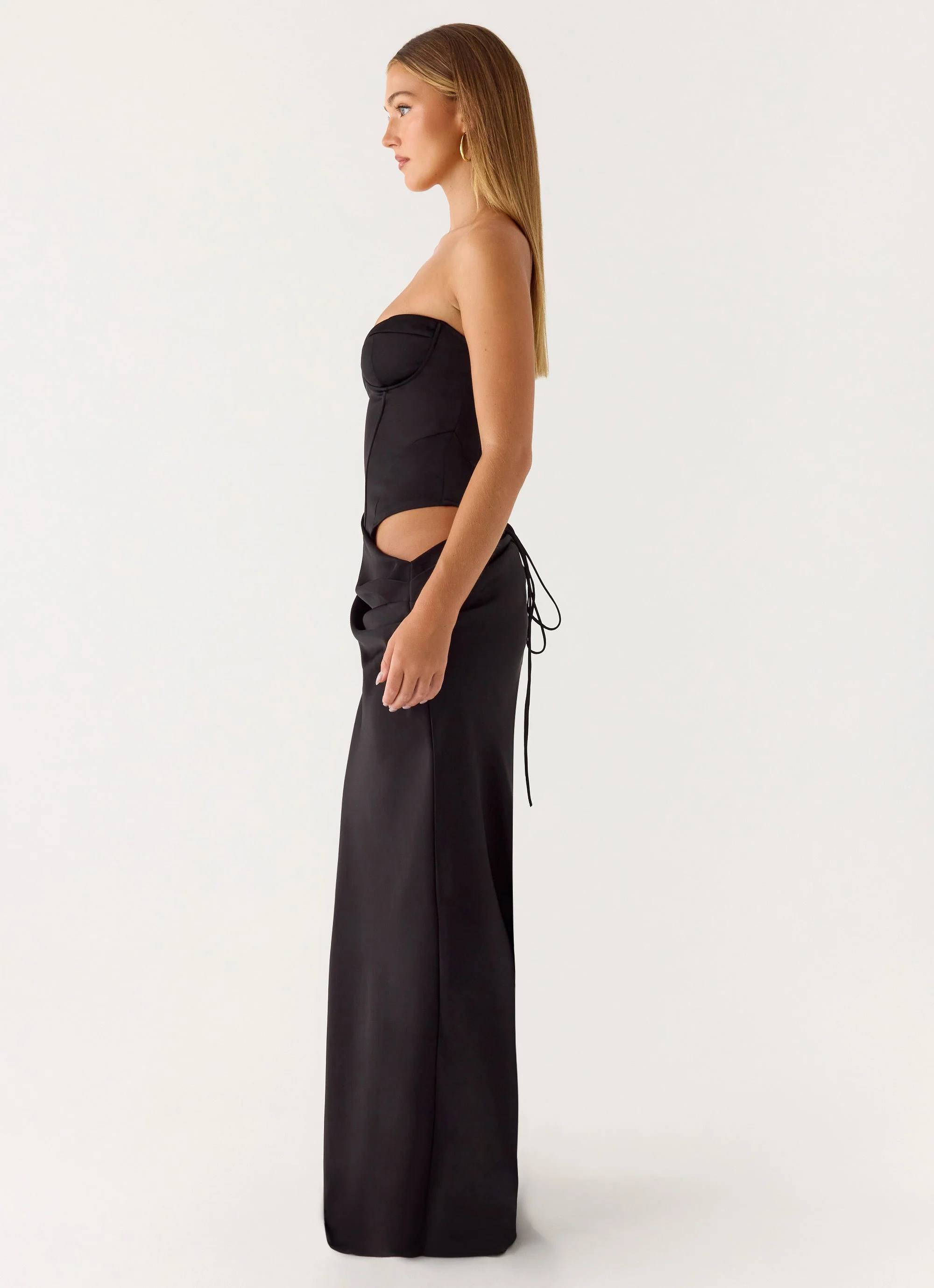 Emory Corset Maxi Dress - Black - Image 2