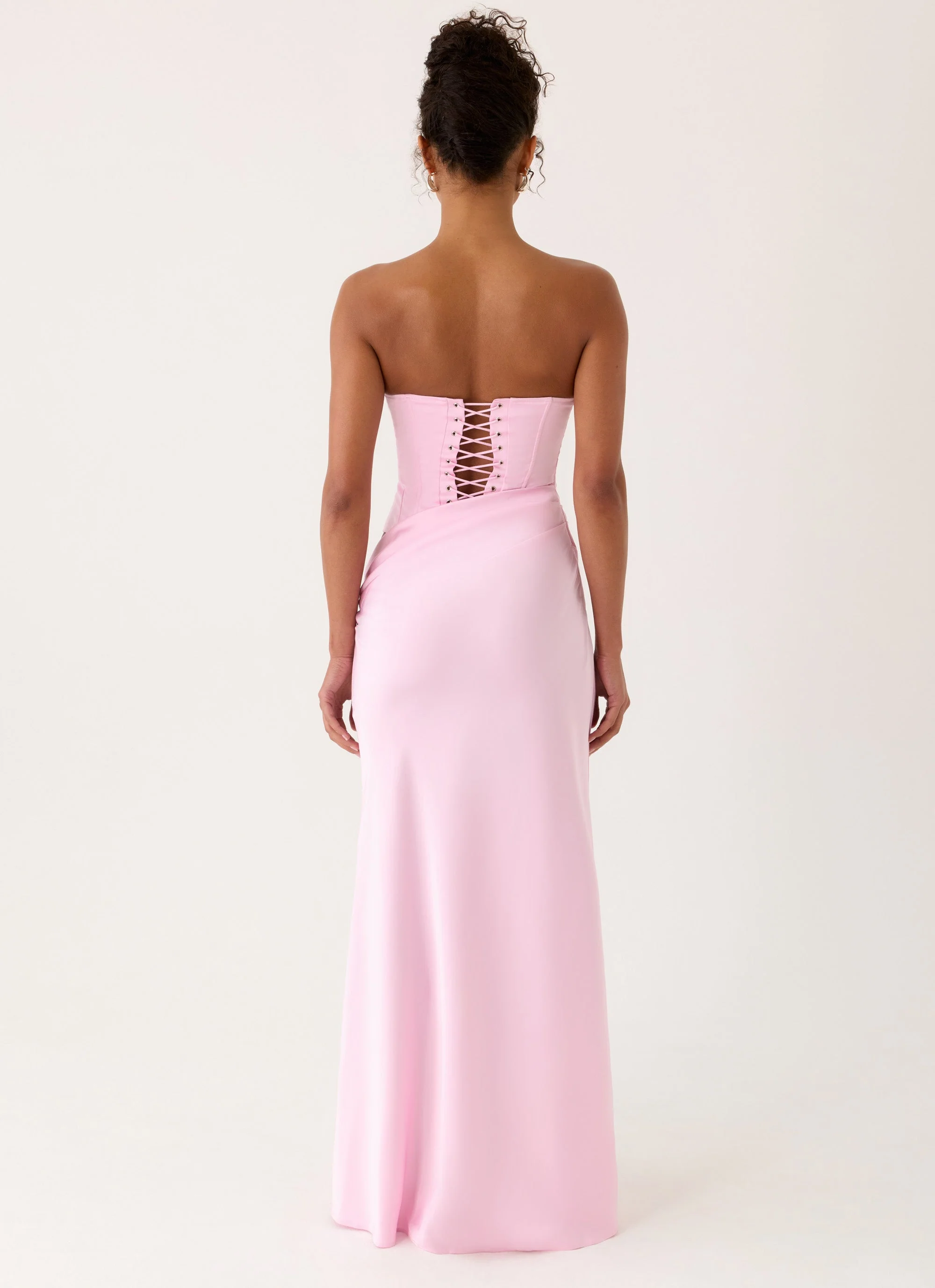 Emory Corset Maxi Dress - Pink - Image 5