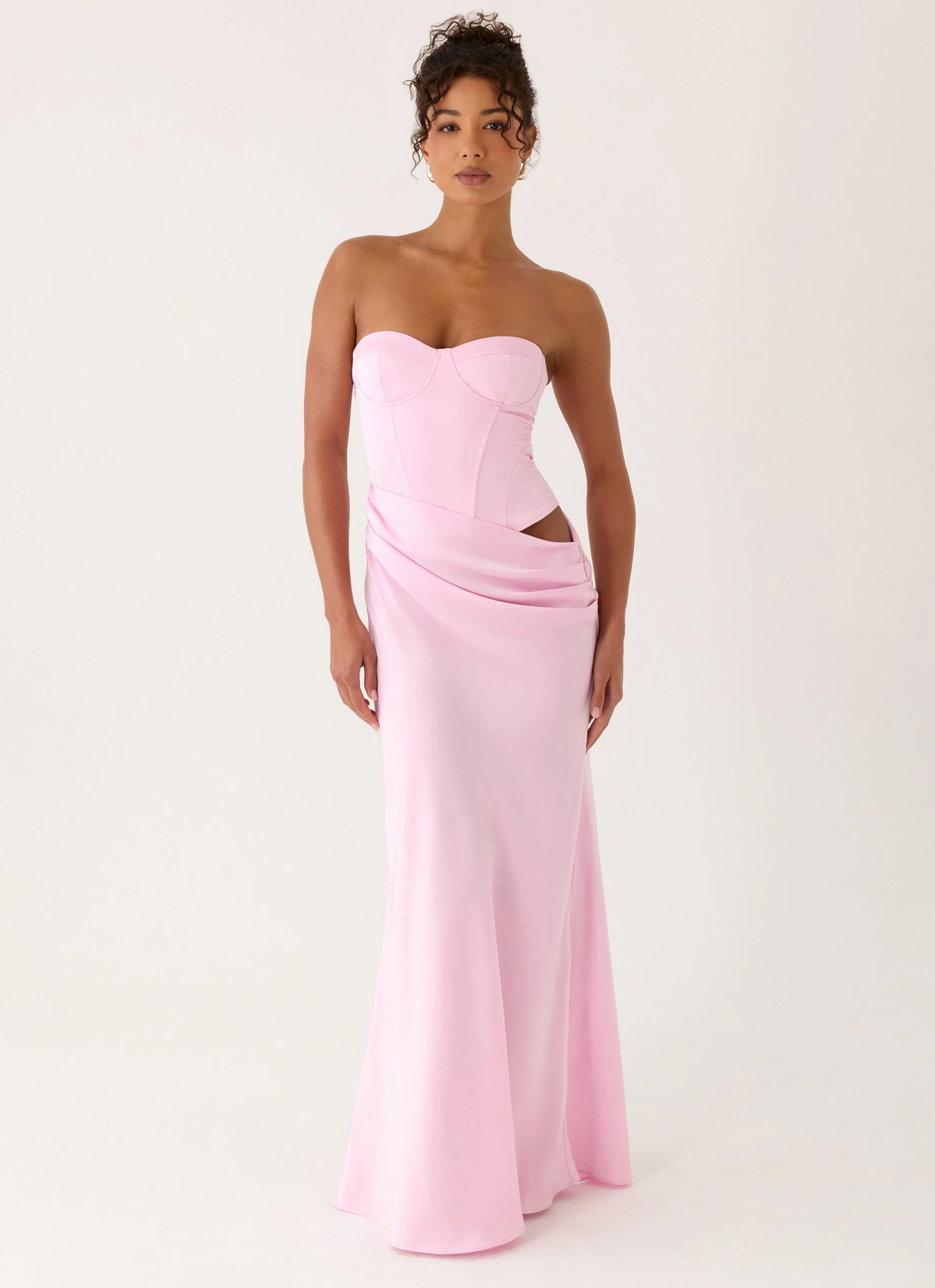 Emory Corset Maxi Dress - Pink - Image 6