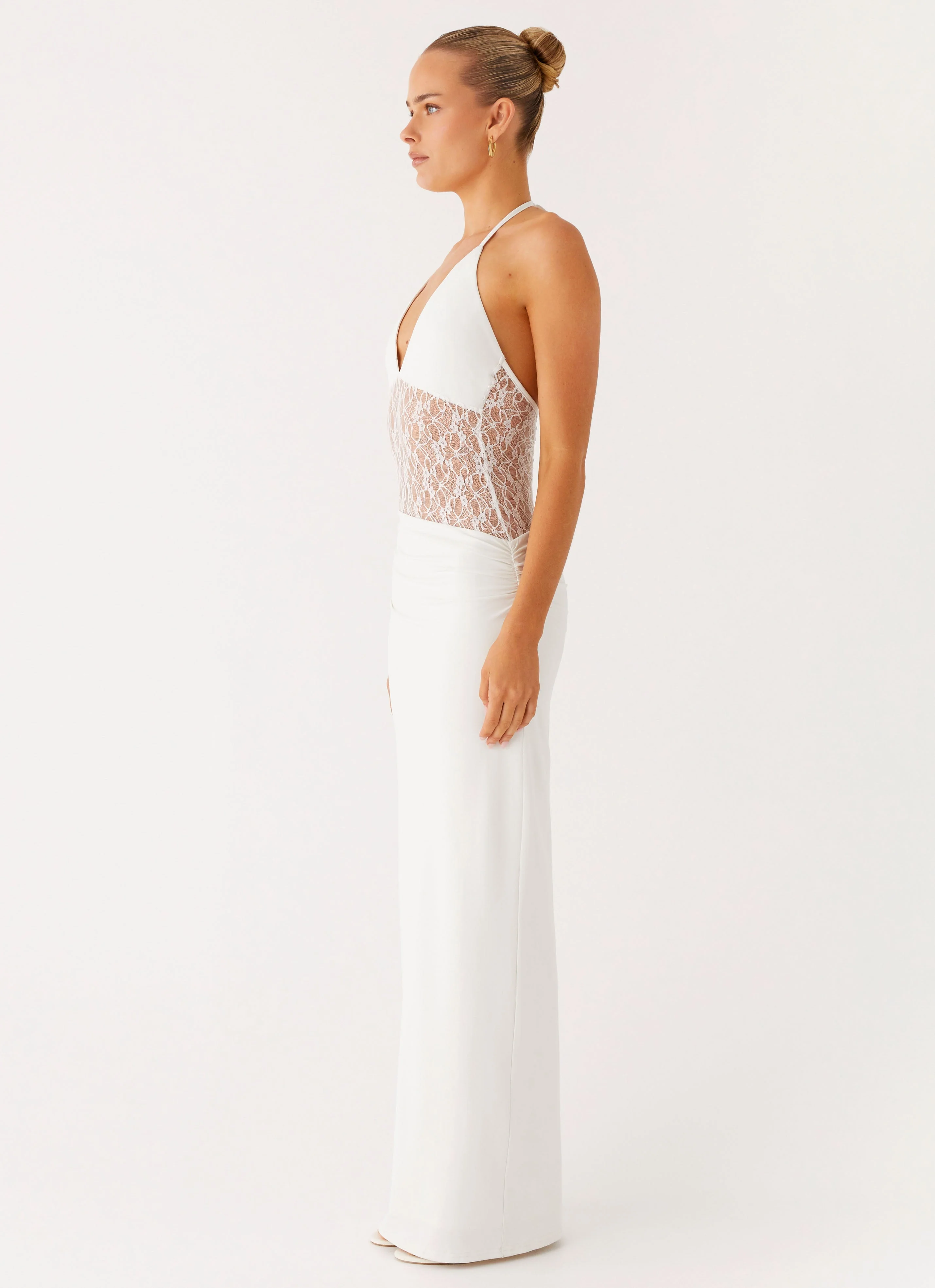 Enchant Lace Maxi Dress - Ivory - Image 2