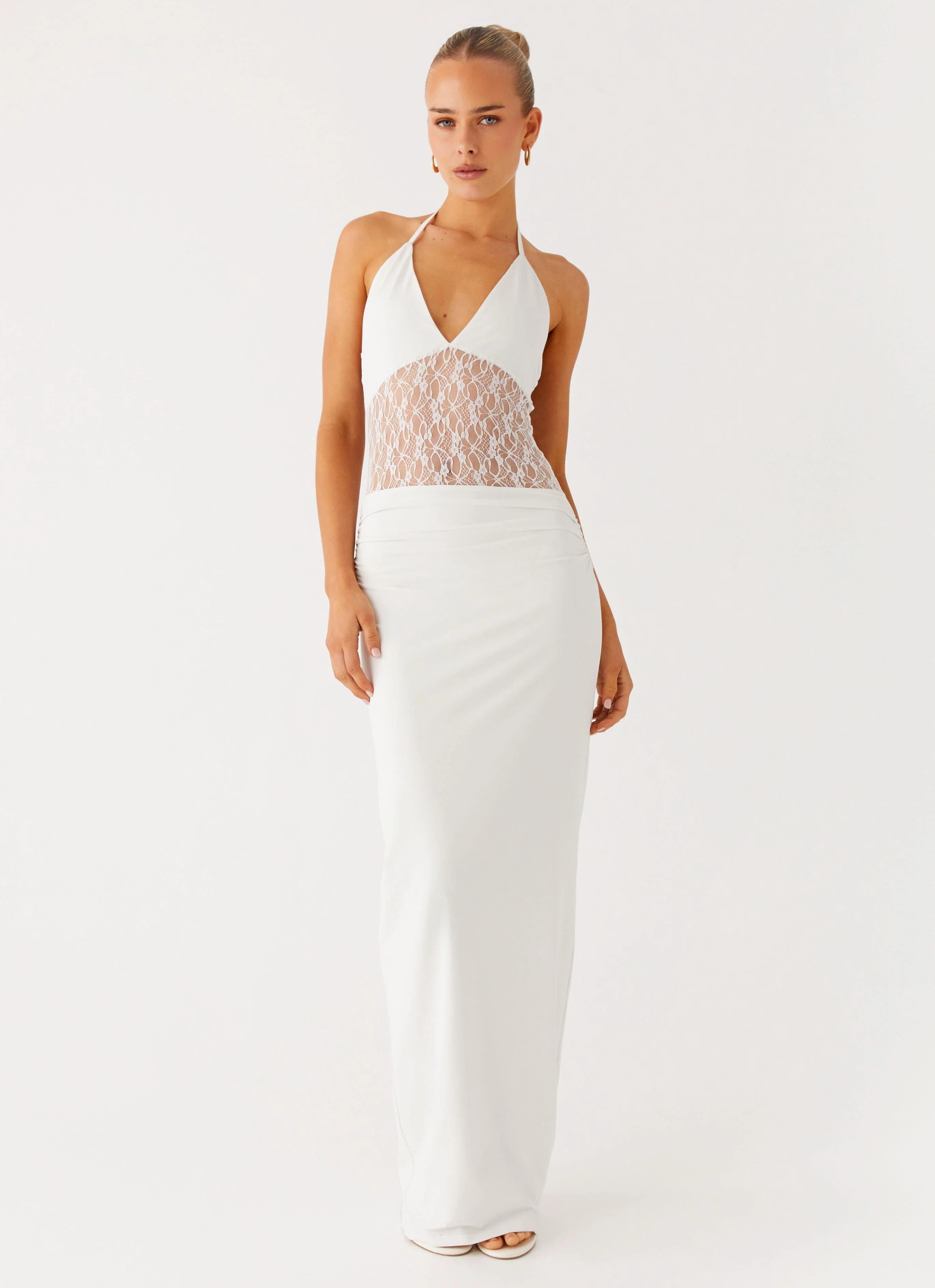 Enchant Lace Maxi Dress - Ivory - Image 5