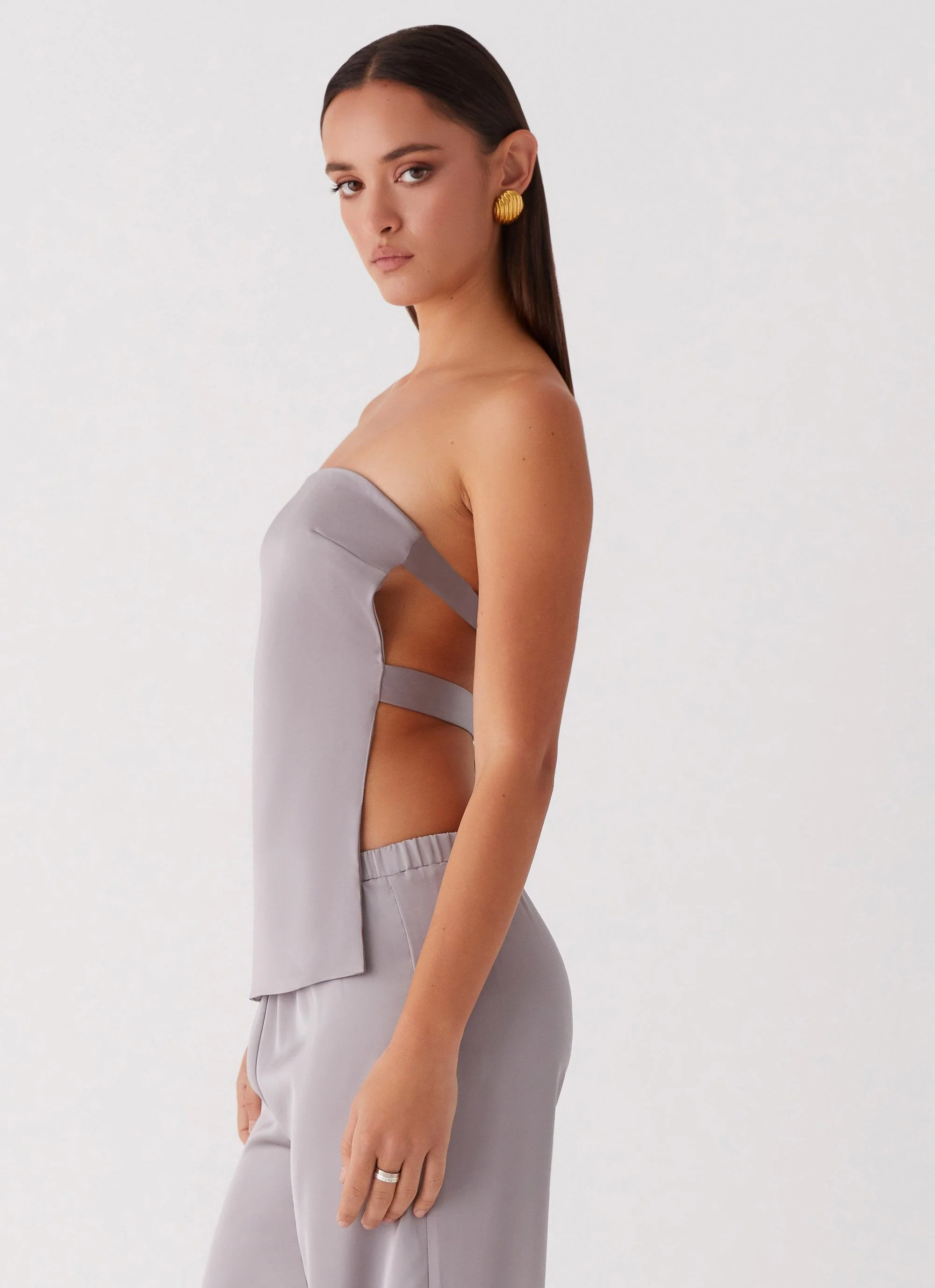 Enchanted Loving Strapless Top - Grey - Image 2