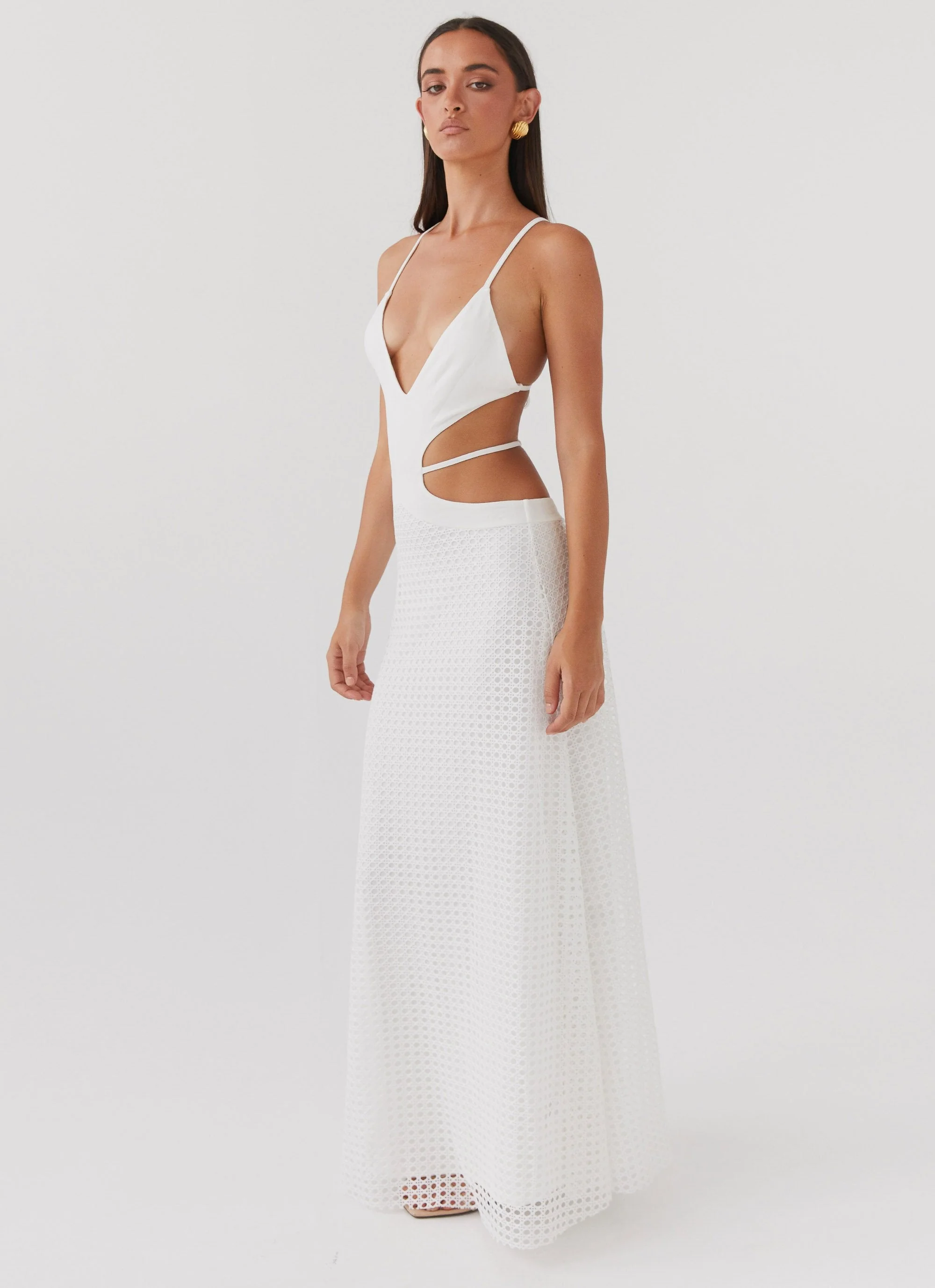 Enchanted Melodies Maxi Dress - White - Image 6
