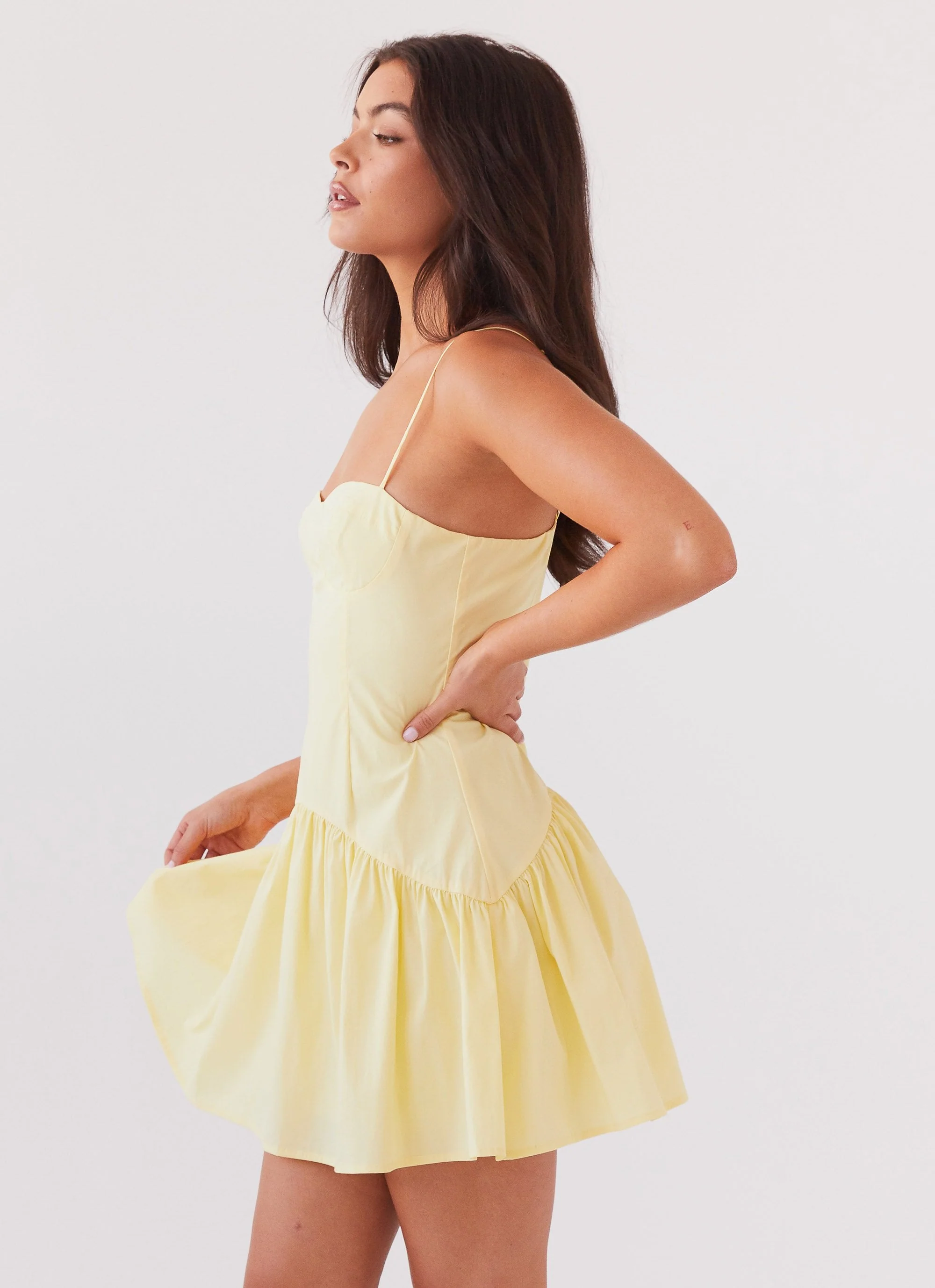 Endless Summer Mini Dress - Canary - Image 2