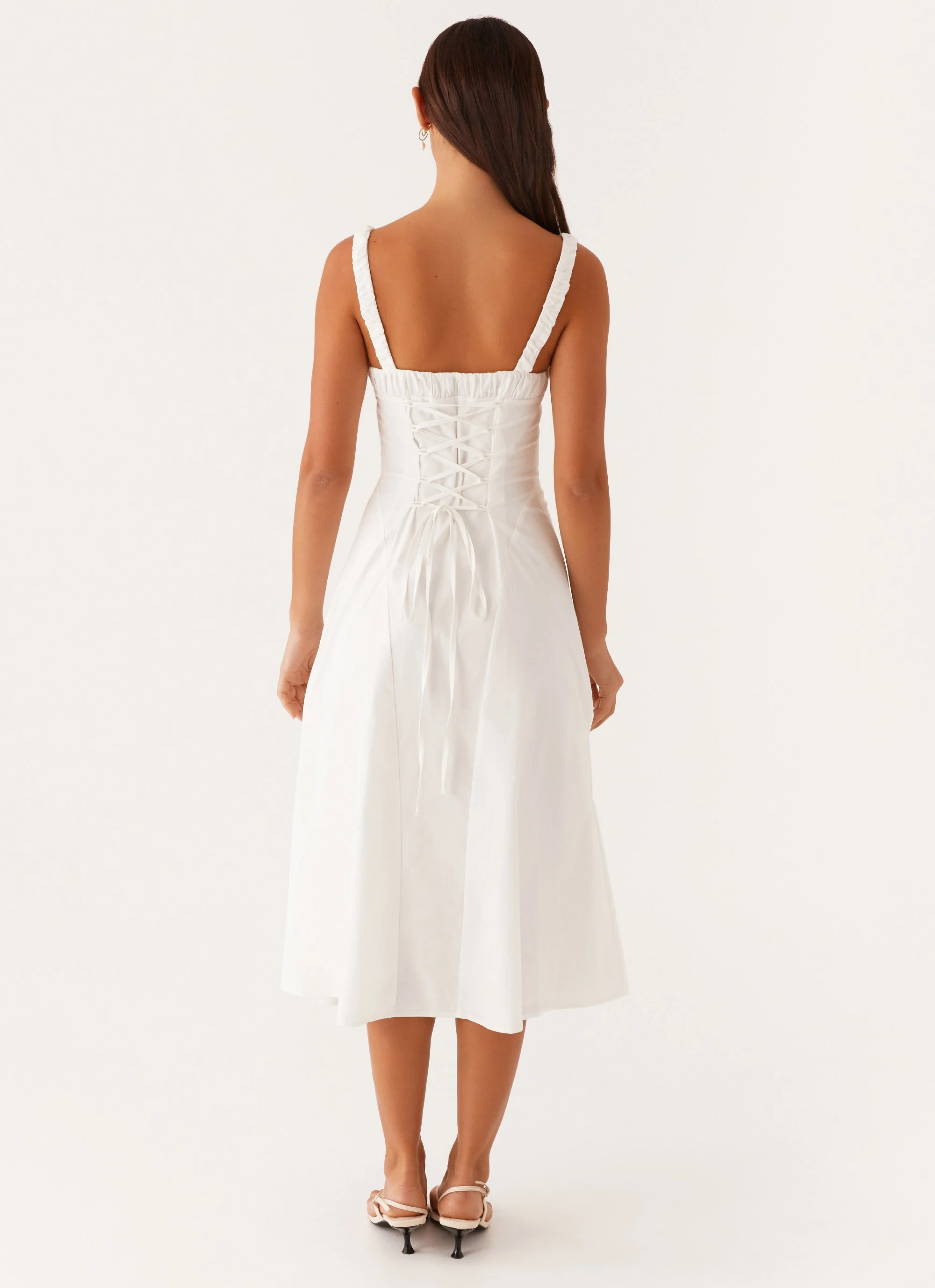 Enola Midi Dress - White - Image 4