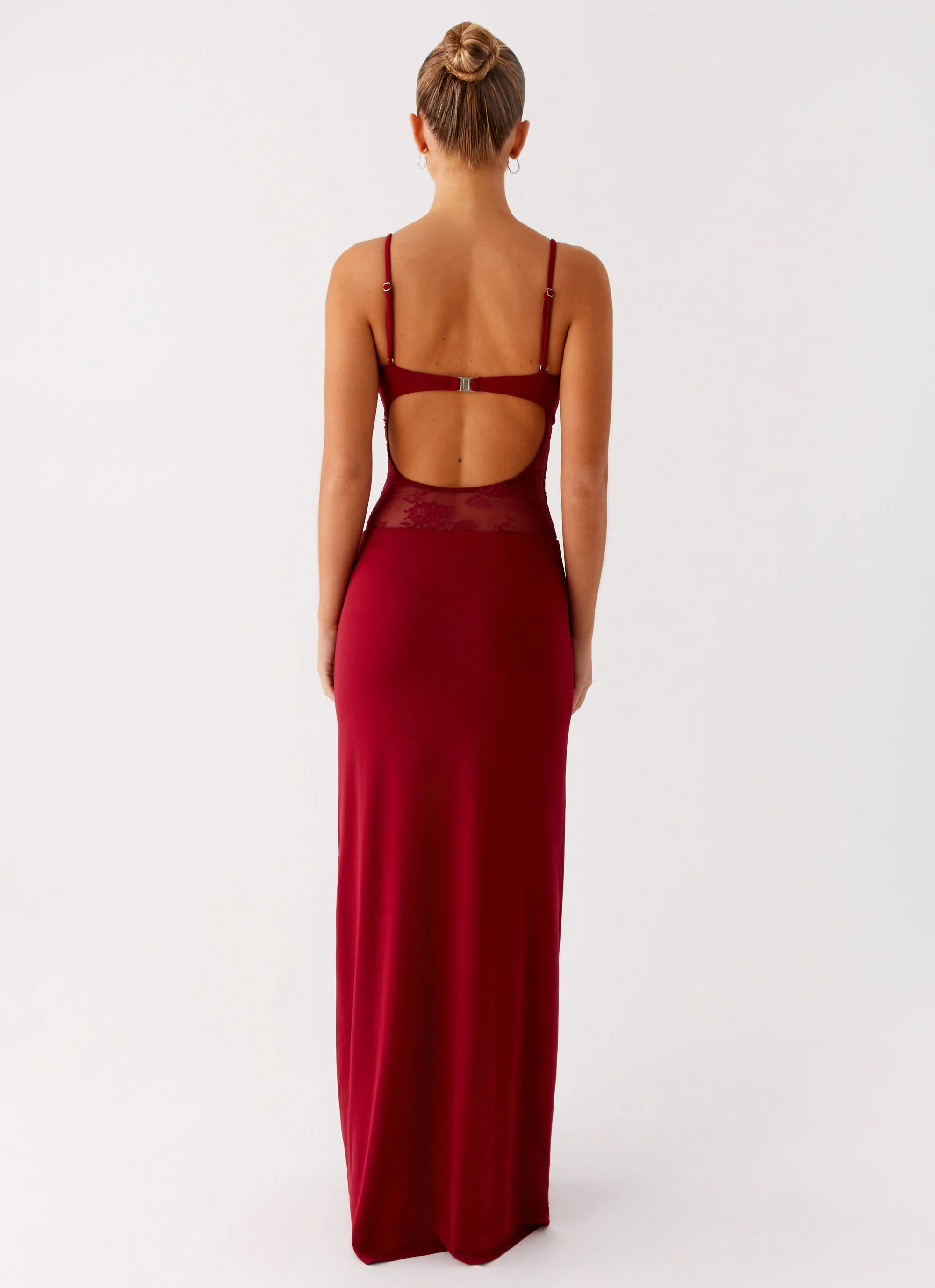 Envy Maxi Dress - Maroon - Image 3