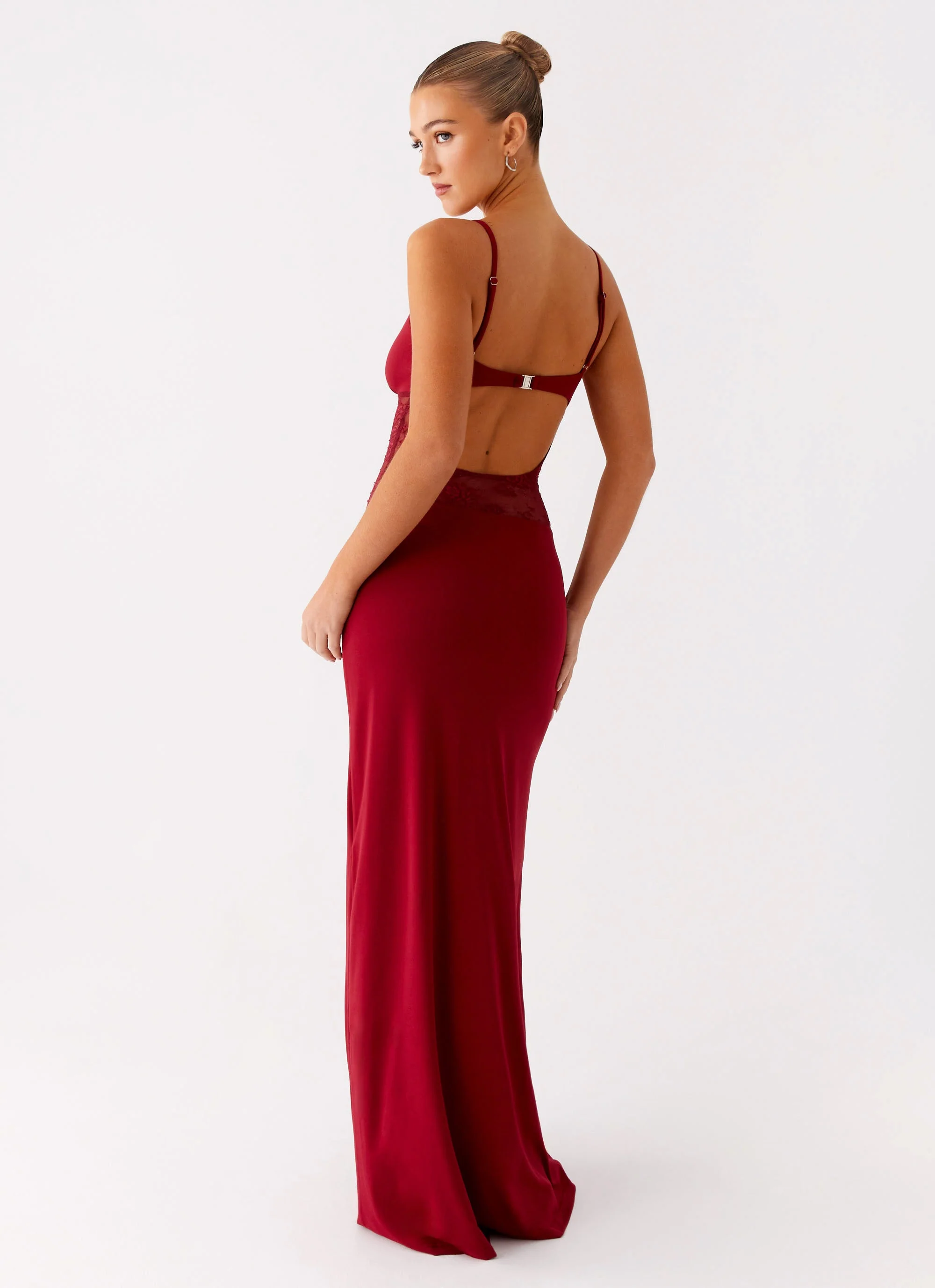 Envy Maxi Dress - Maroon - Image 4