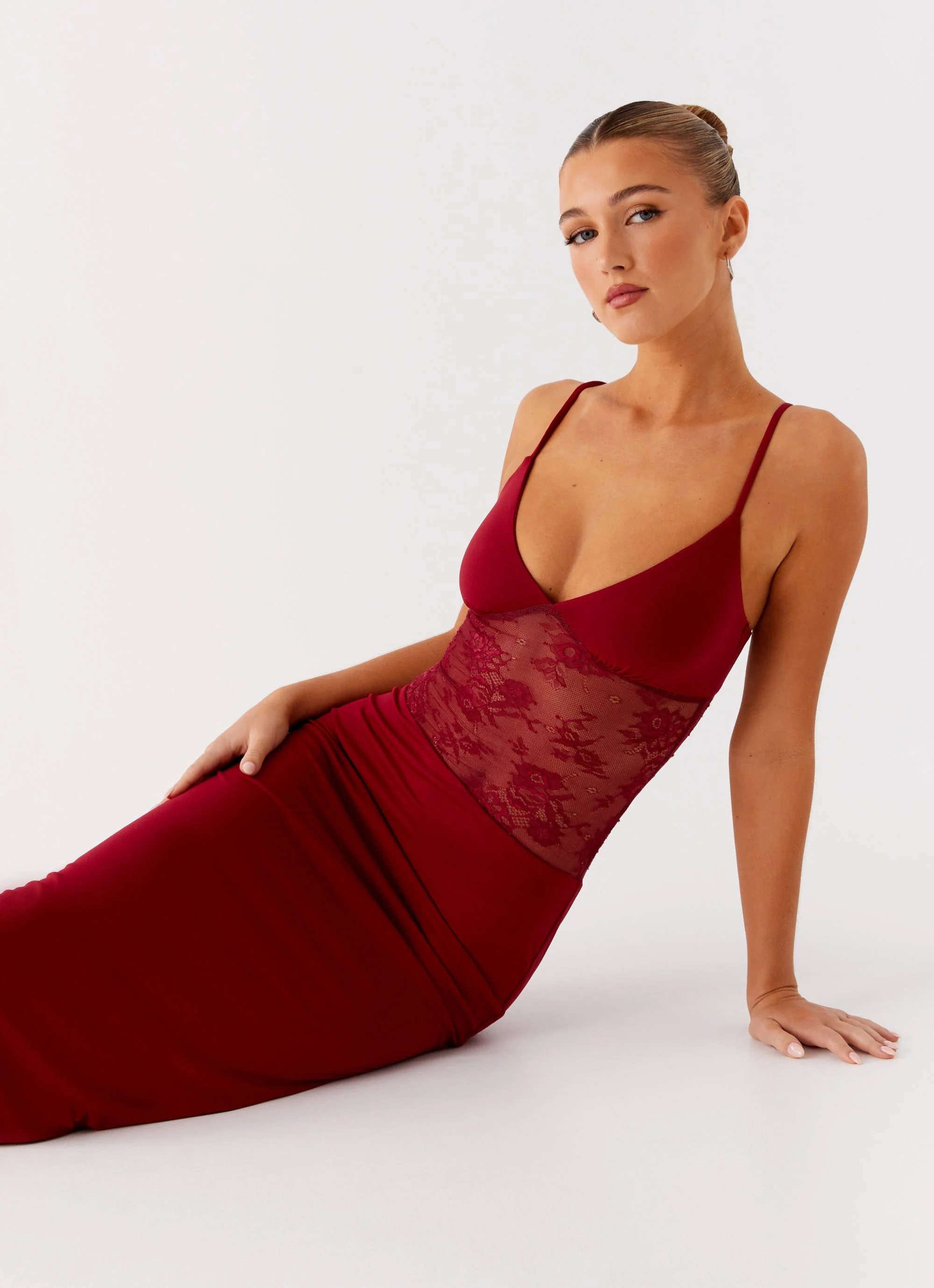 Envy Maxi Dress - Maroon - Image 6