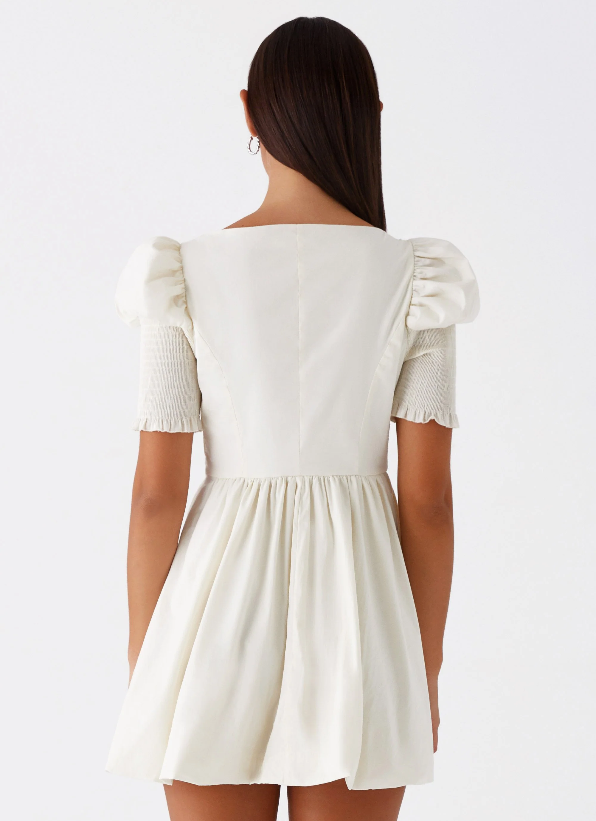 Enya Mini Dress - Ivory - Image 5