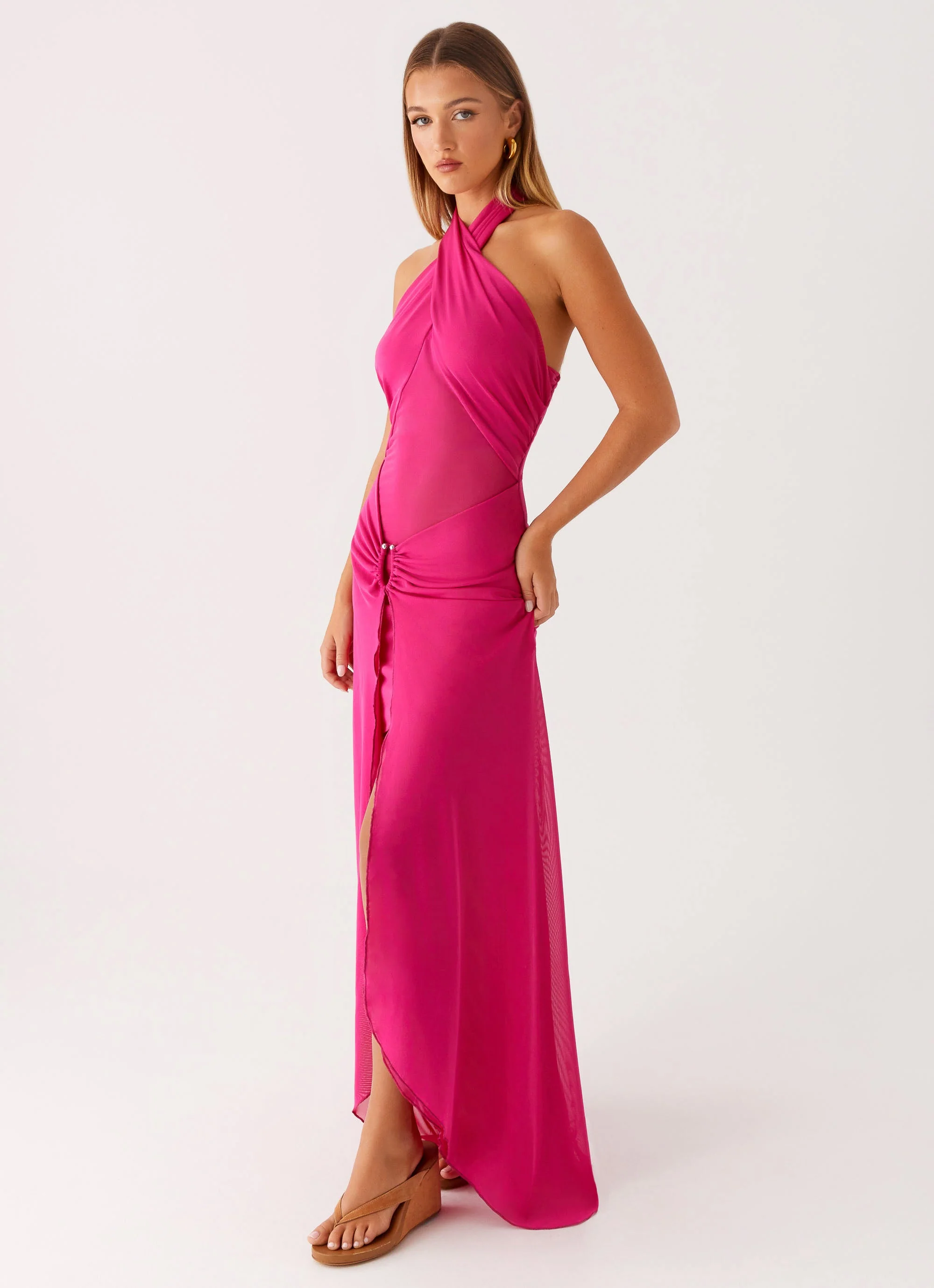 Ericka Maxi Dress - Hot Pink - Image 4