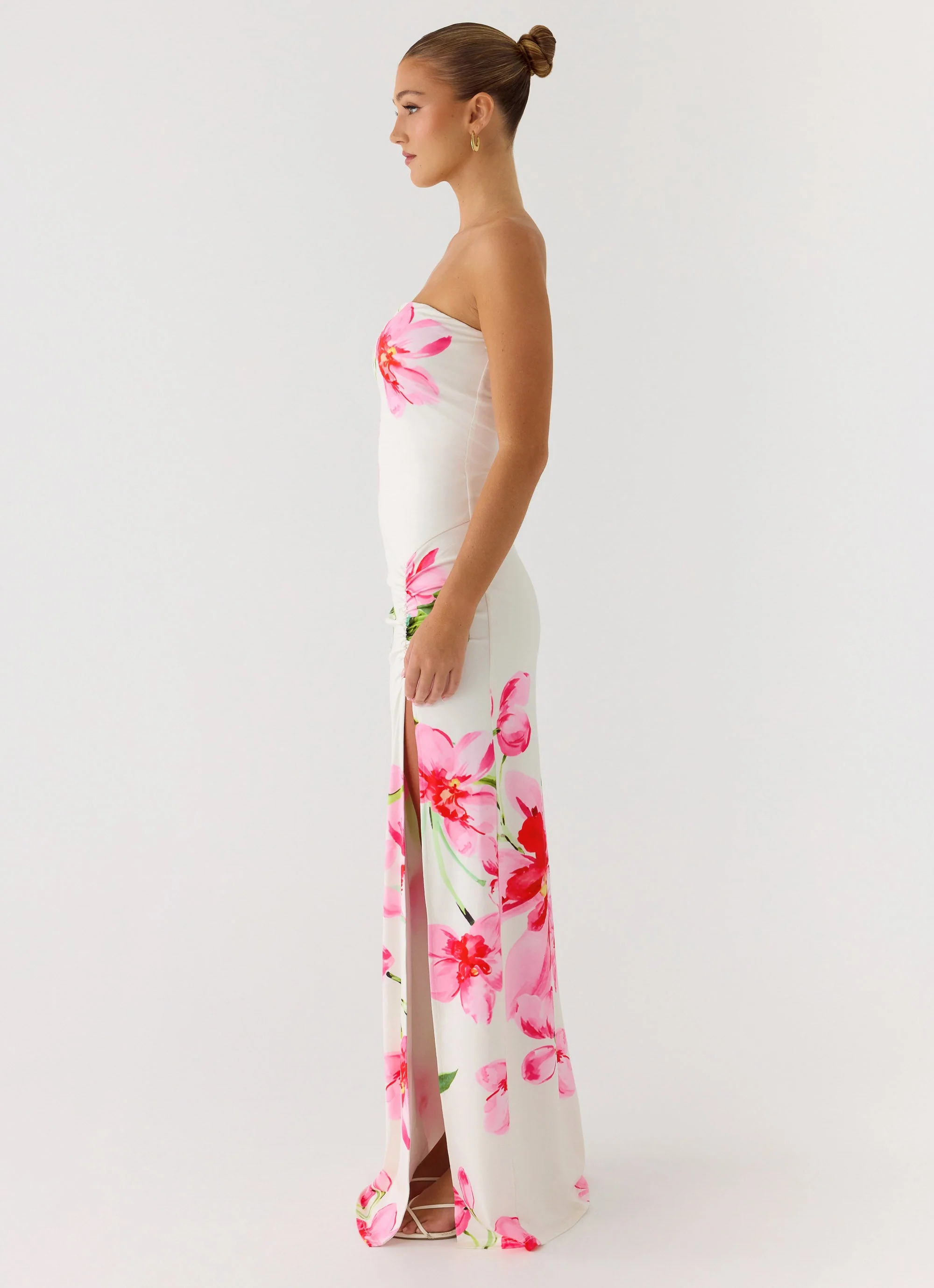 Erivo Strapless Maxi Dress - Ivory Reef - Image 2
