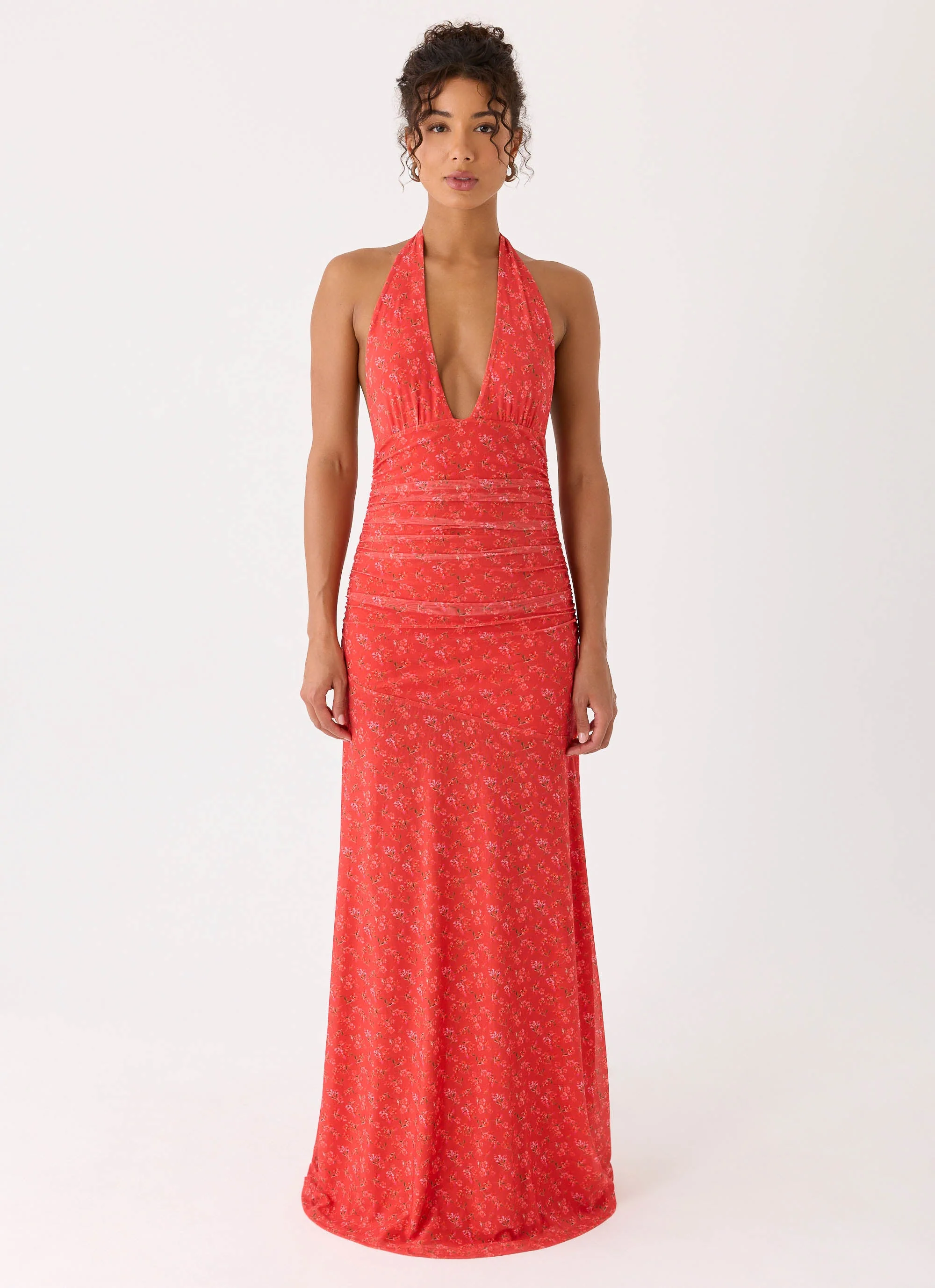 Esme Maxi Dress - Magenta Red Rose - Image 4