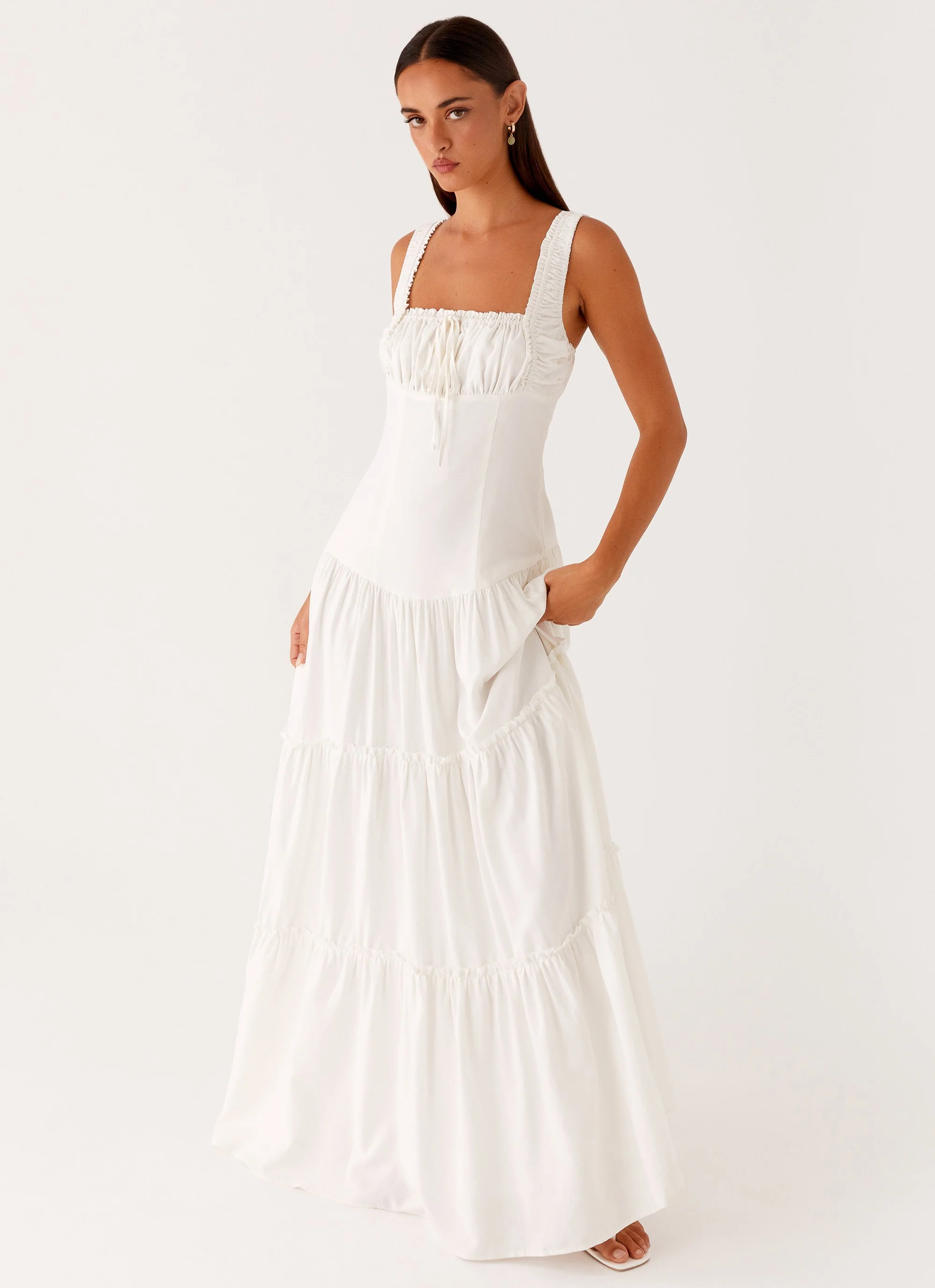 Esme Maxi Dress - White - Image 4