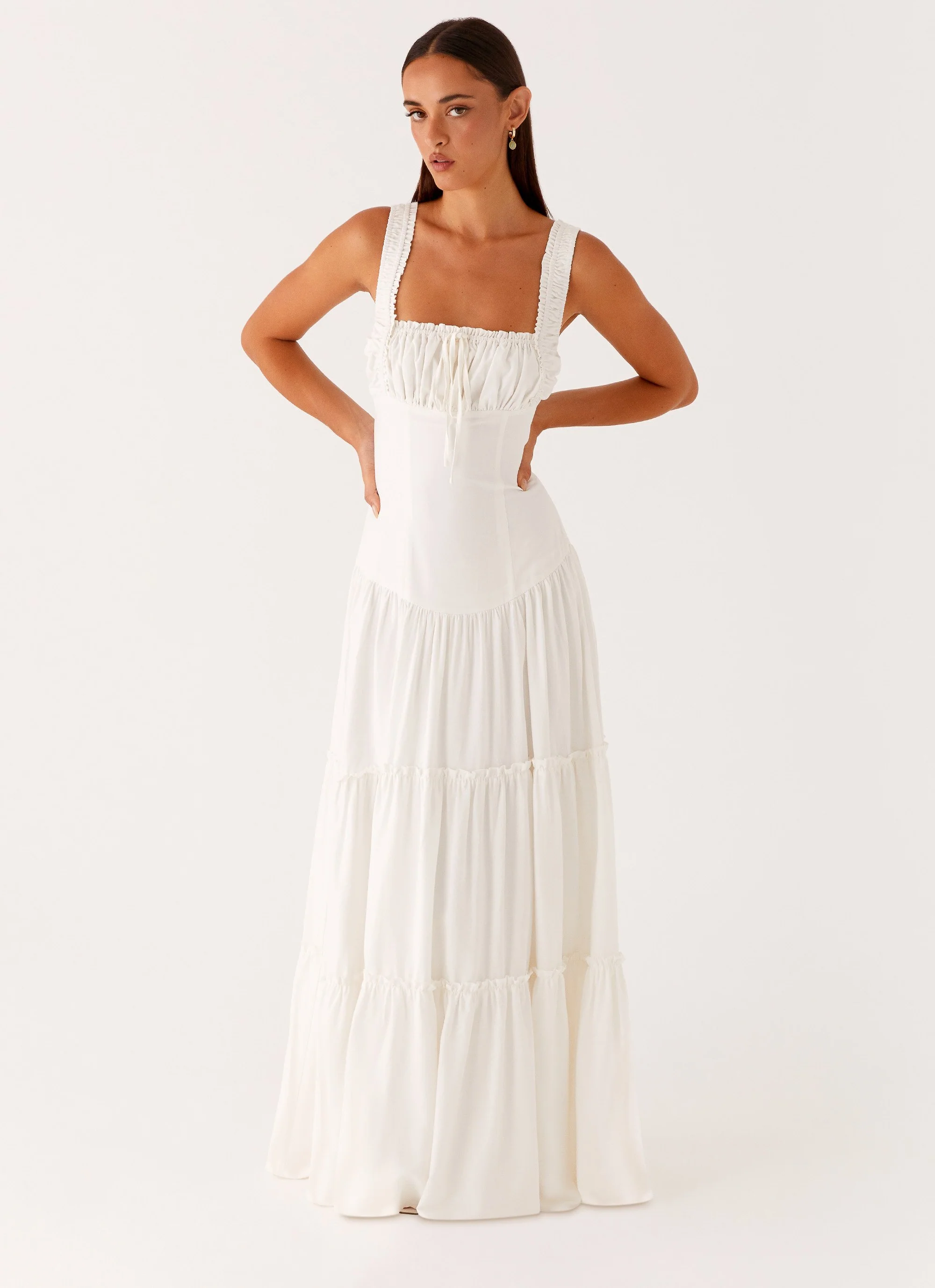 Esme Maxi Dress - White - Image 5