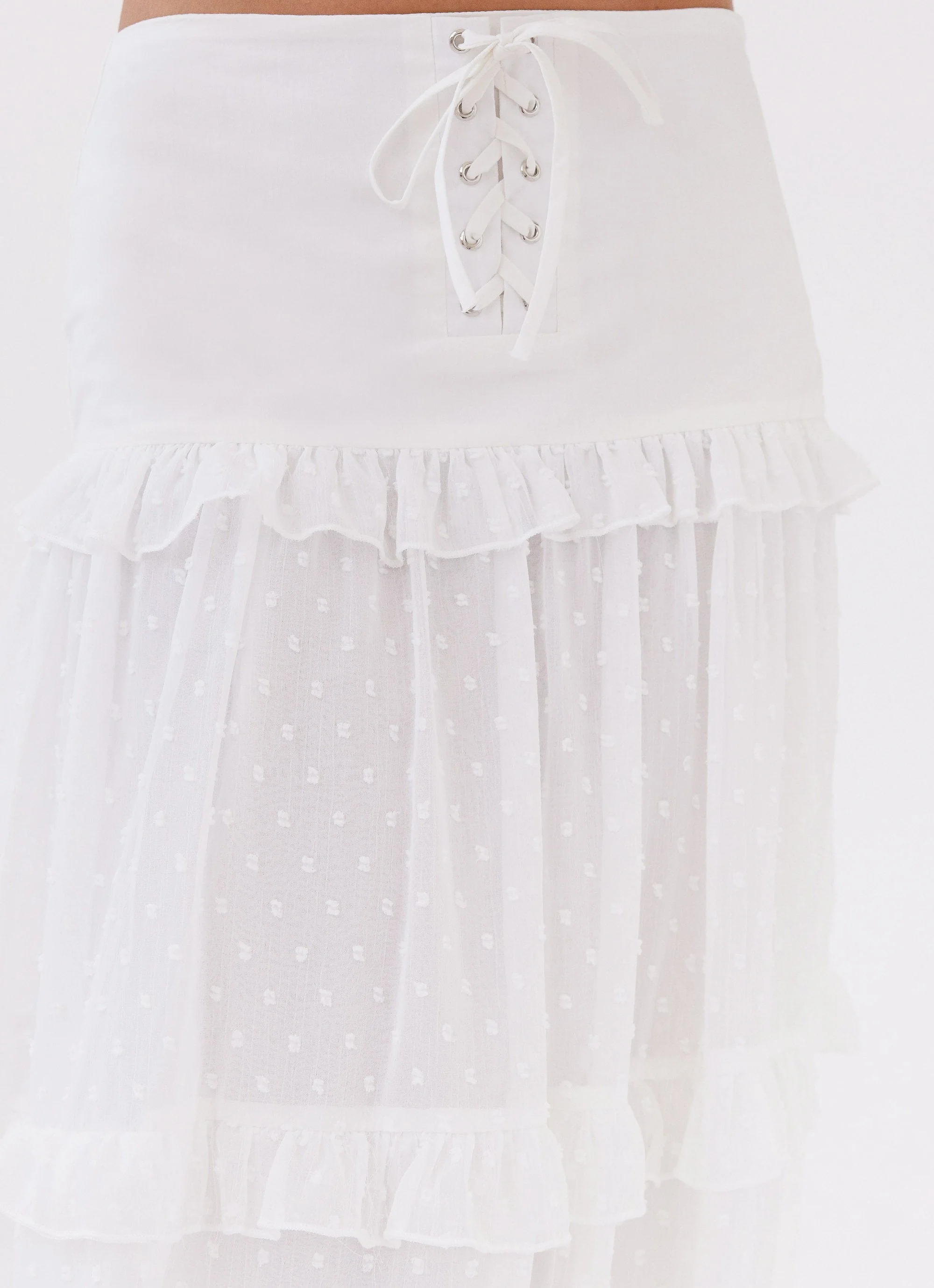 Esmeralda Maxi Skirt - White - Image 2