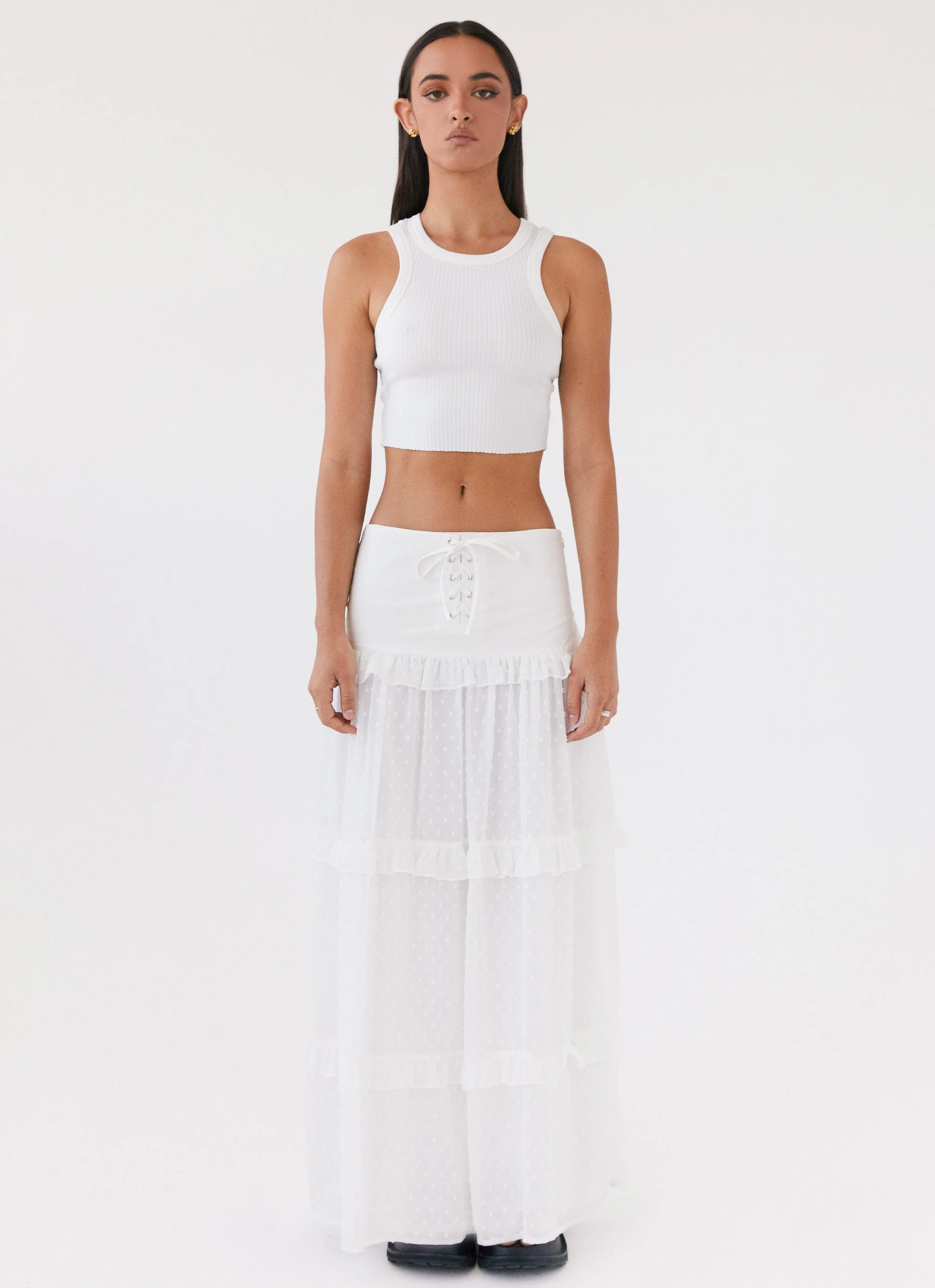 Esmeralda Maxi Skirt - White - Image 3