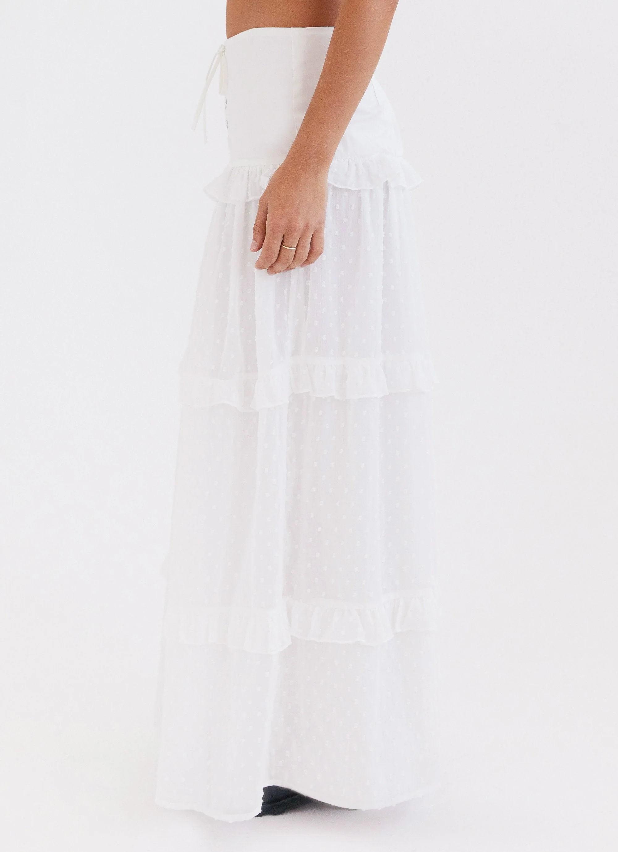 Esmeralda Maxi Skirt - White - Image 4