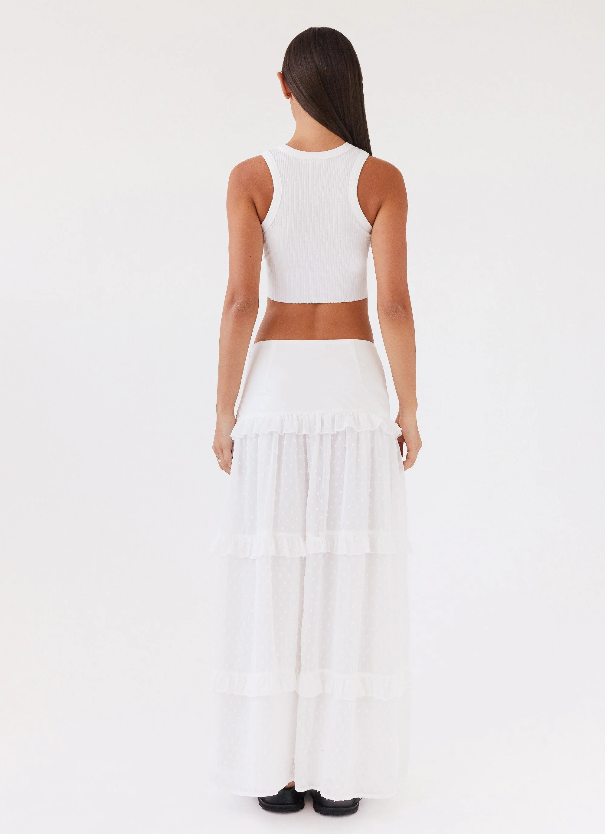 Esmeralda Maxi Skirt - White - Image 5