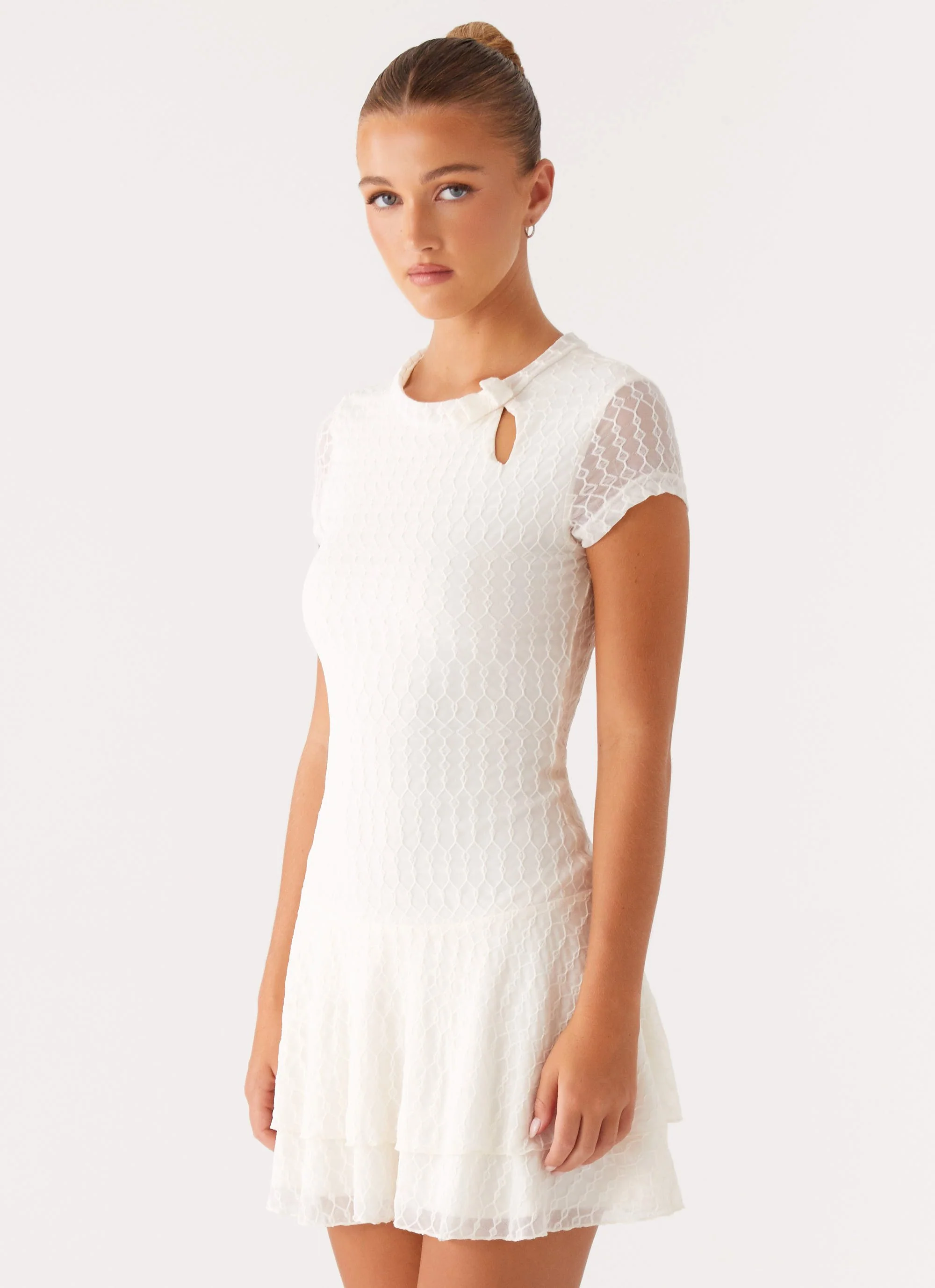 Esty Mini Dress - Ivory - Image 3