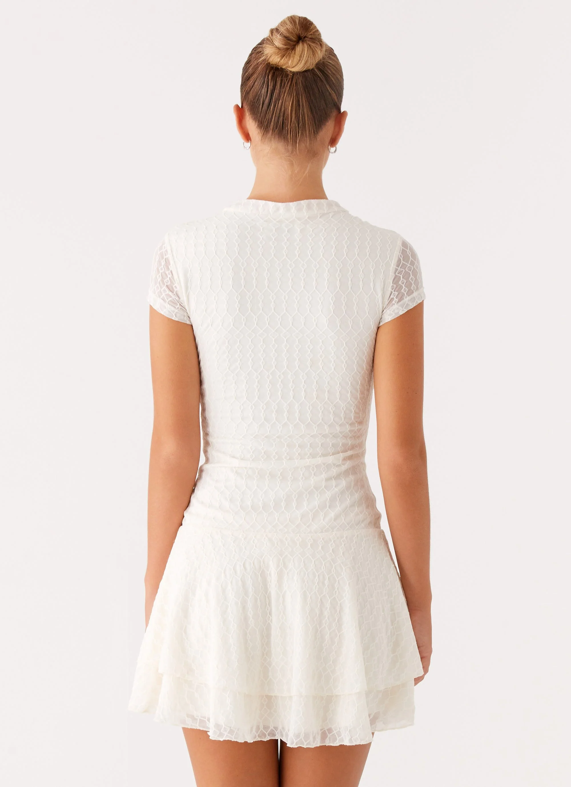 Esty Mini Dress - Ivory - Image 4