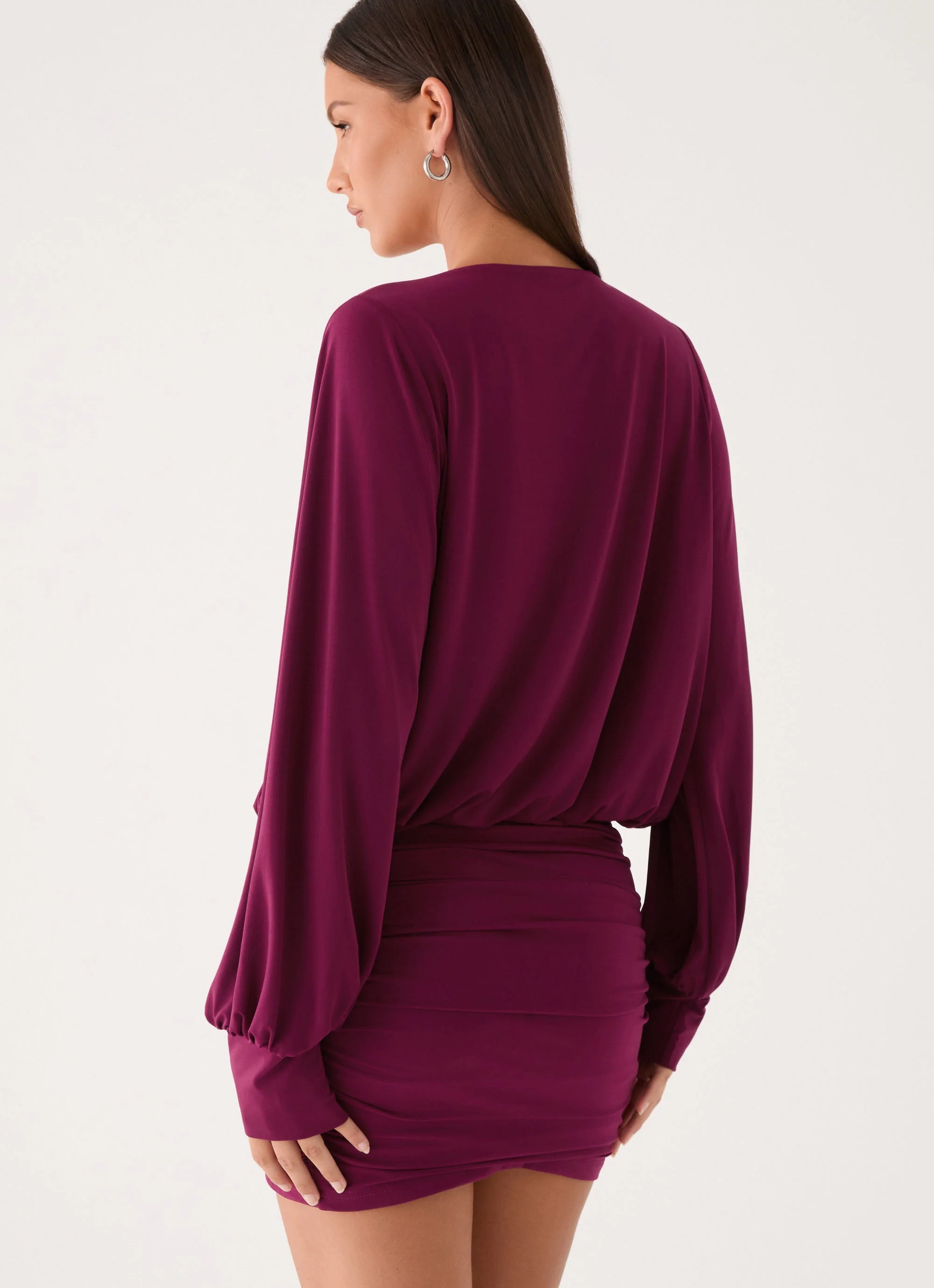Ettah Long Sleeve Top - Plum - Image 7