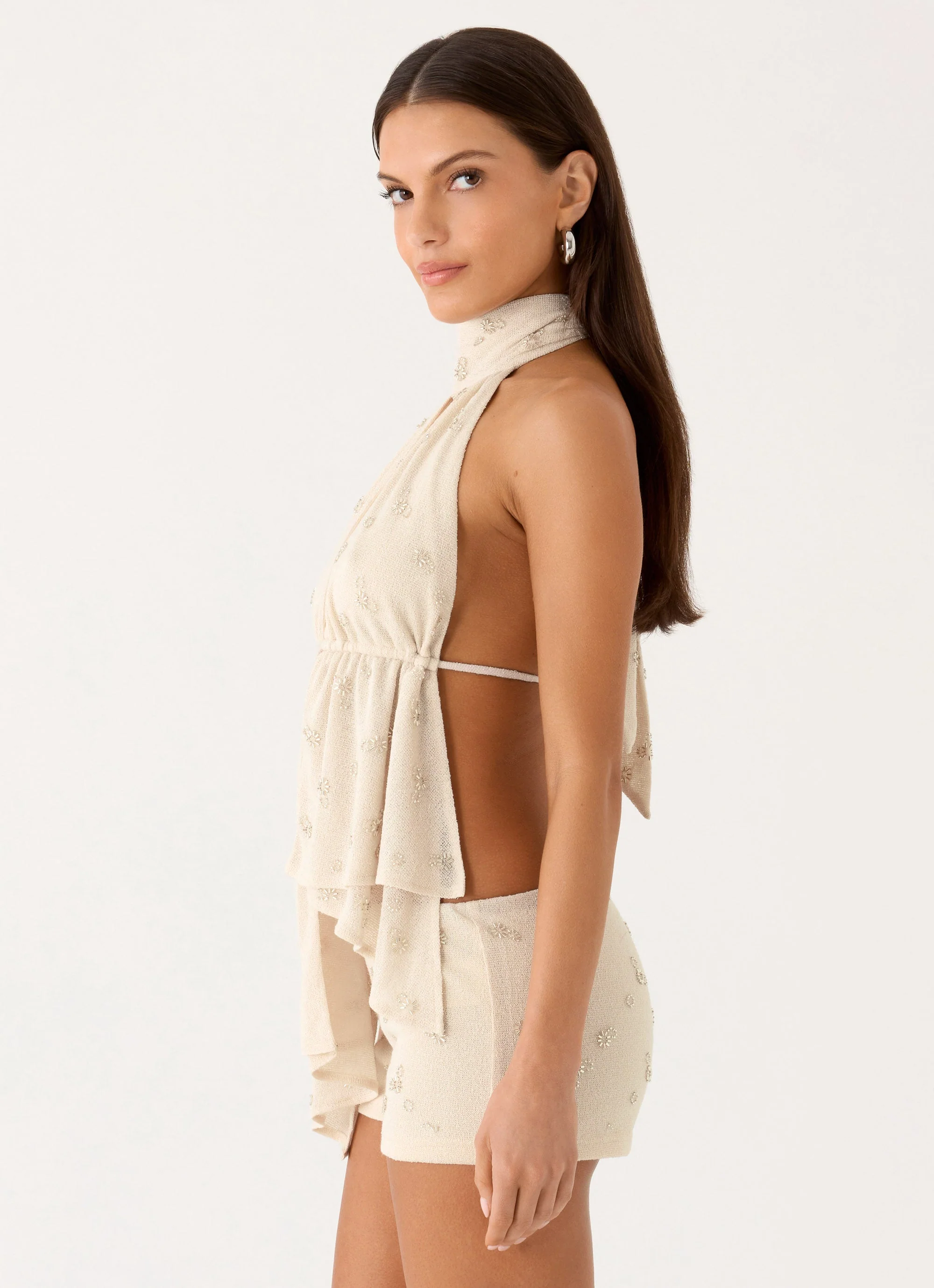 Ettalie Halter Top - Ivory - Image 6