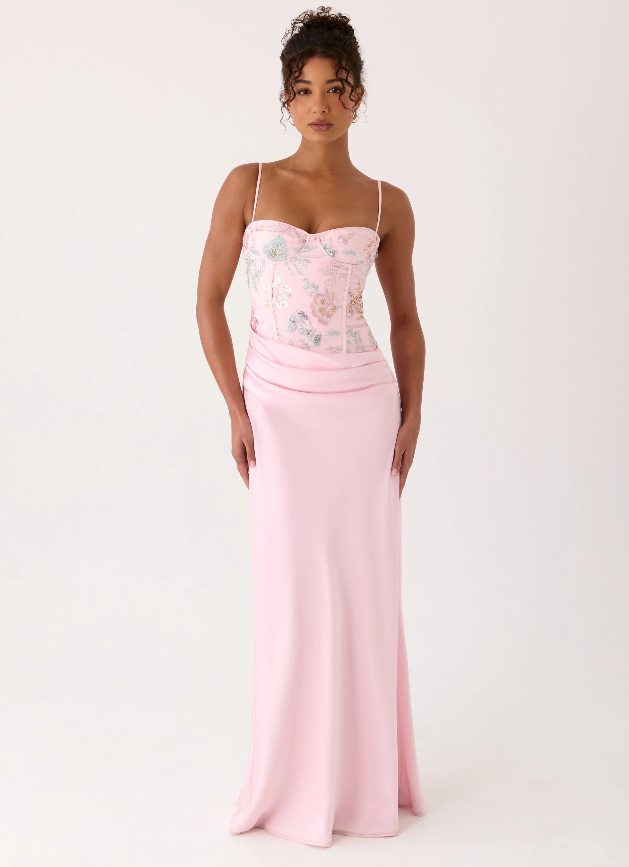 Euphoric Beaded Maxi Dress - Pink Everbloom - Image 2