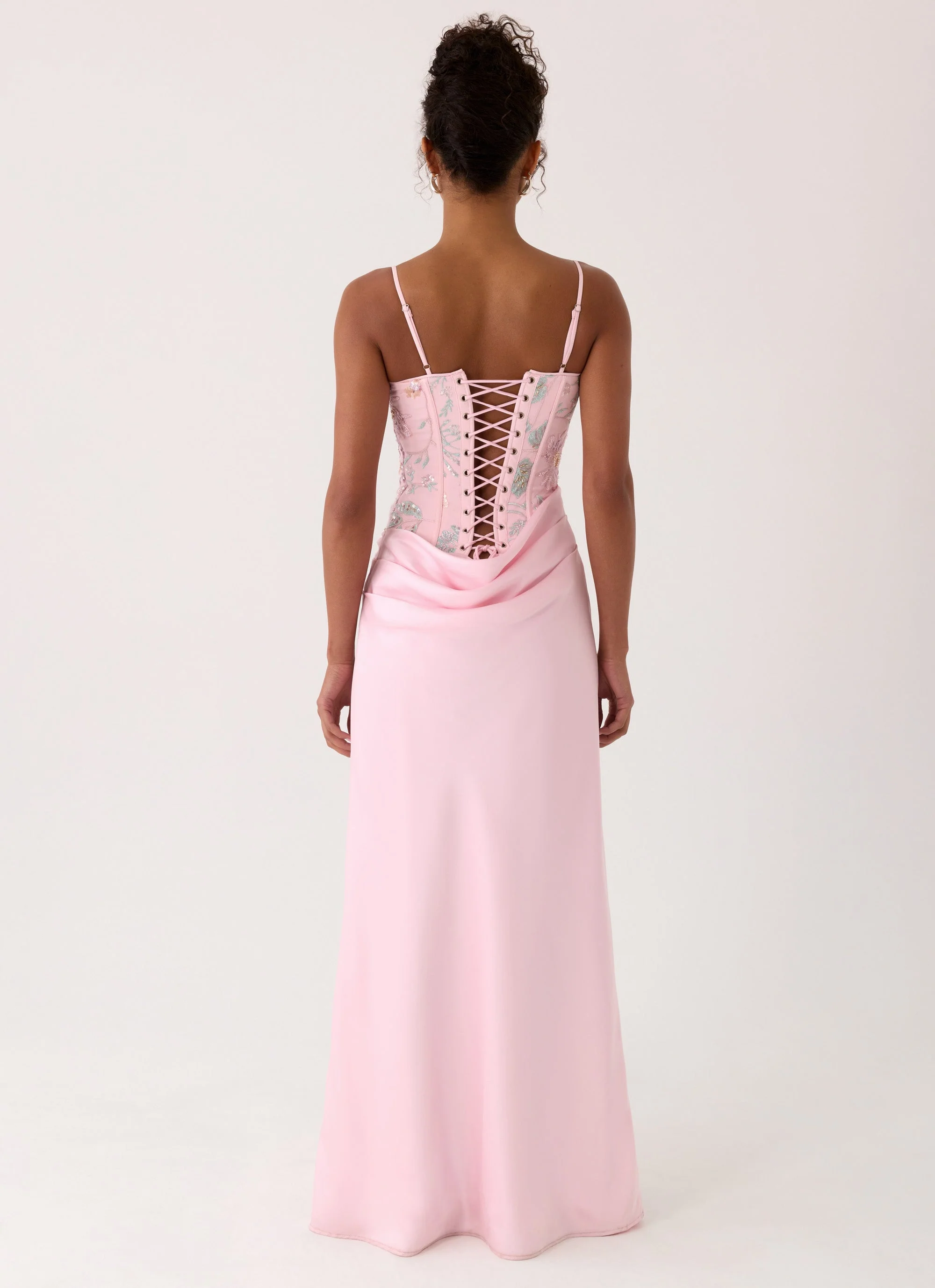 Euphoric Beaded Maxi Dress - Pink Everbloom - Image 4