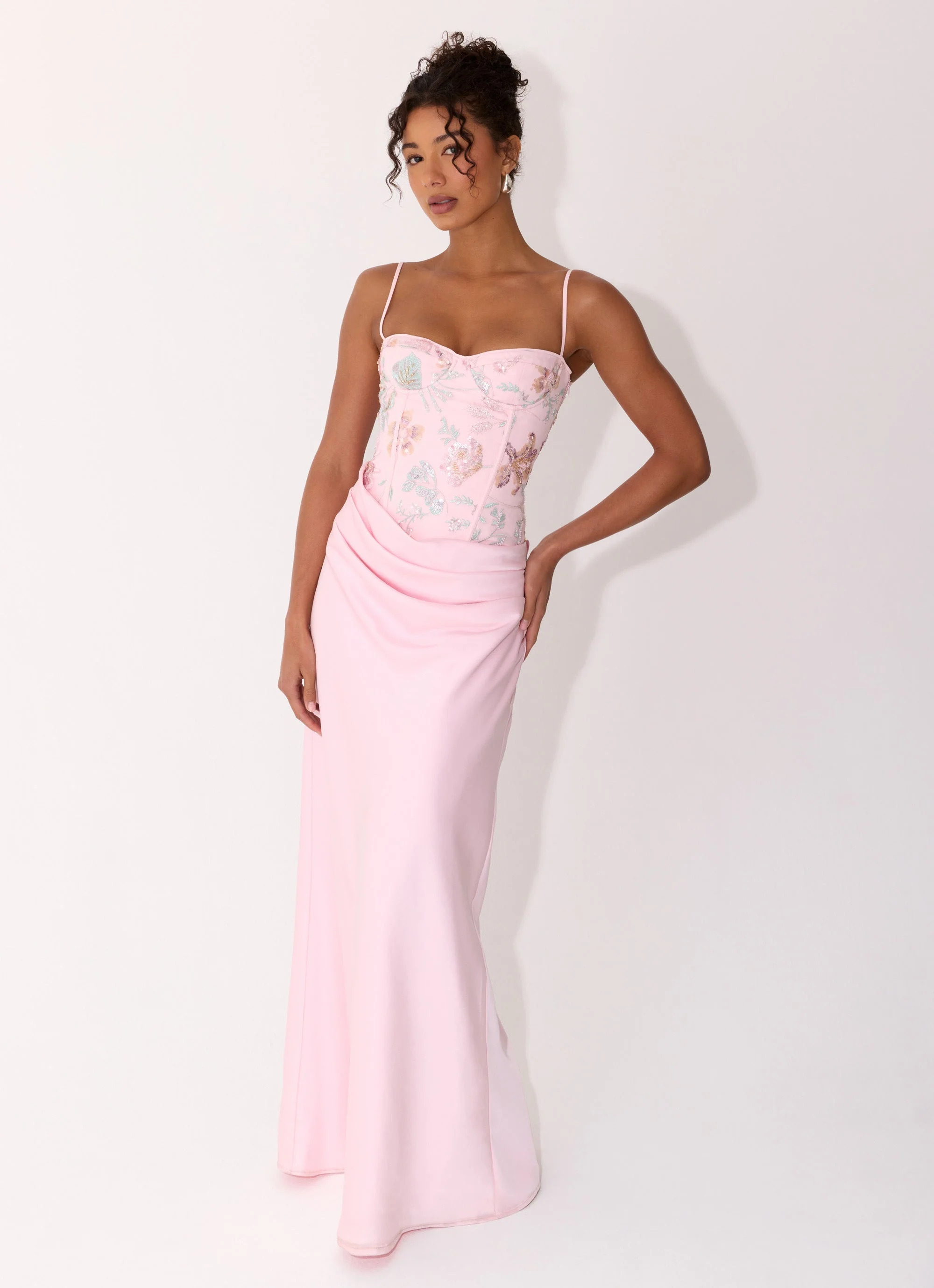 Euphoric Beaded Maxi Dress - Pink Everbloom - Image 7