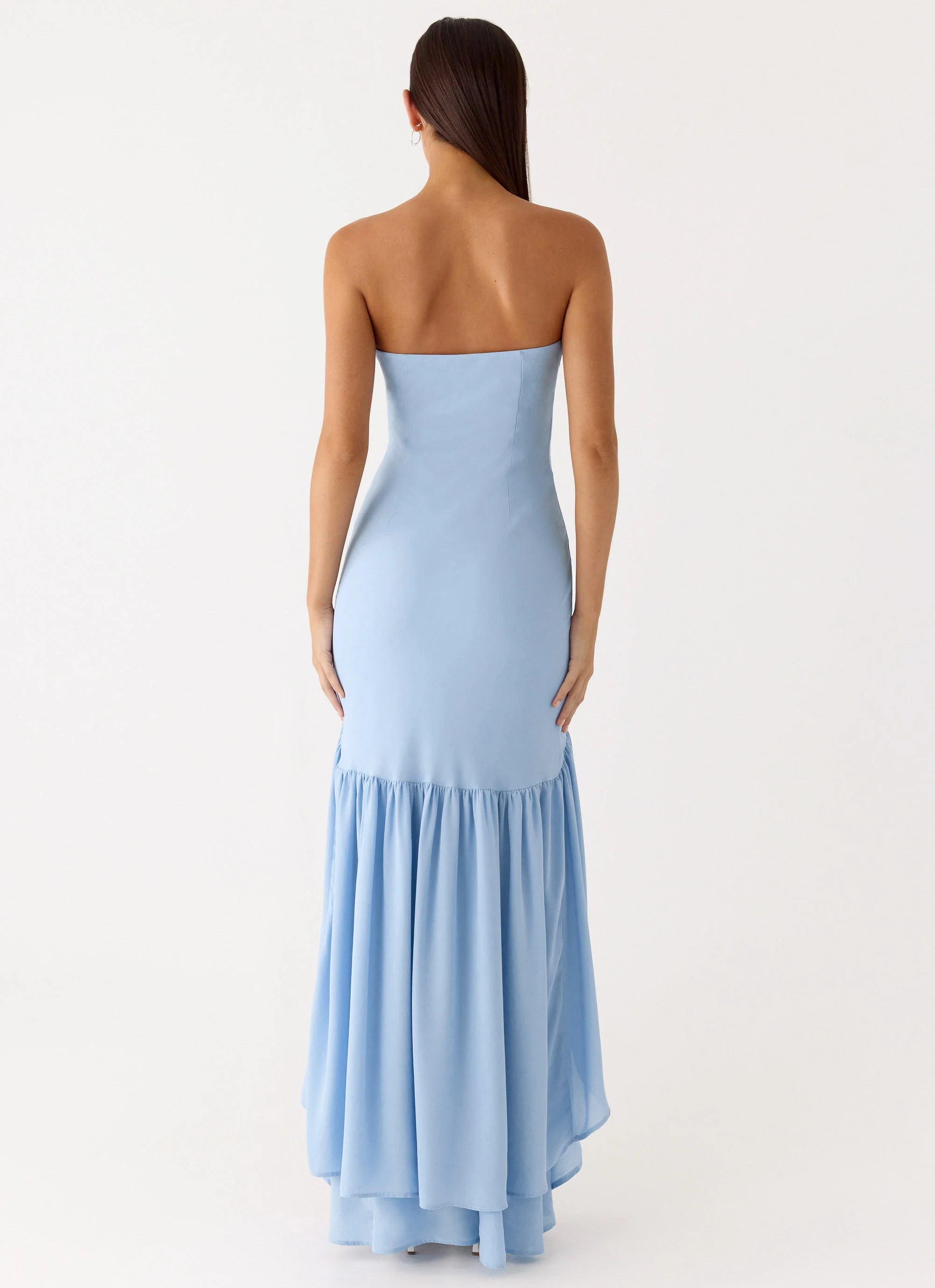 Evander Chiffon Maxi Dress - Blue - Image 3