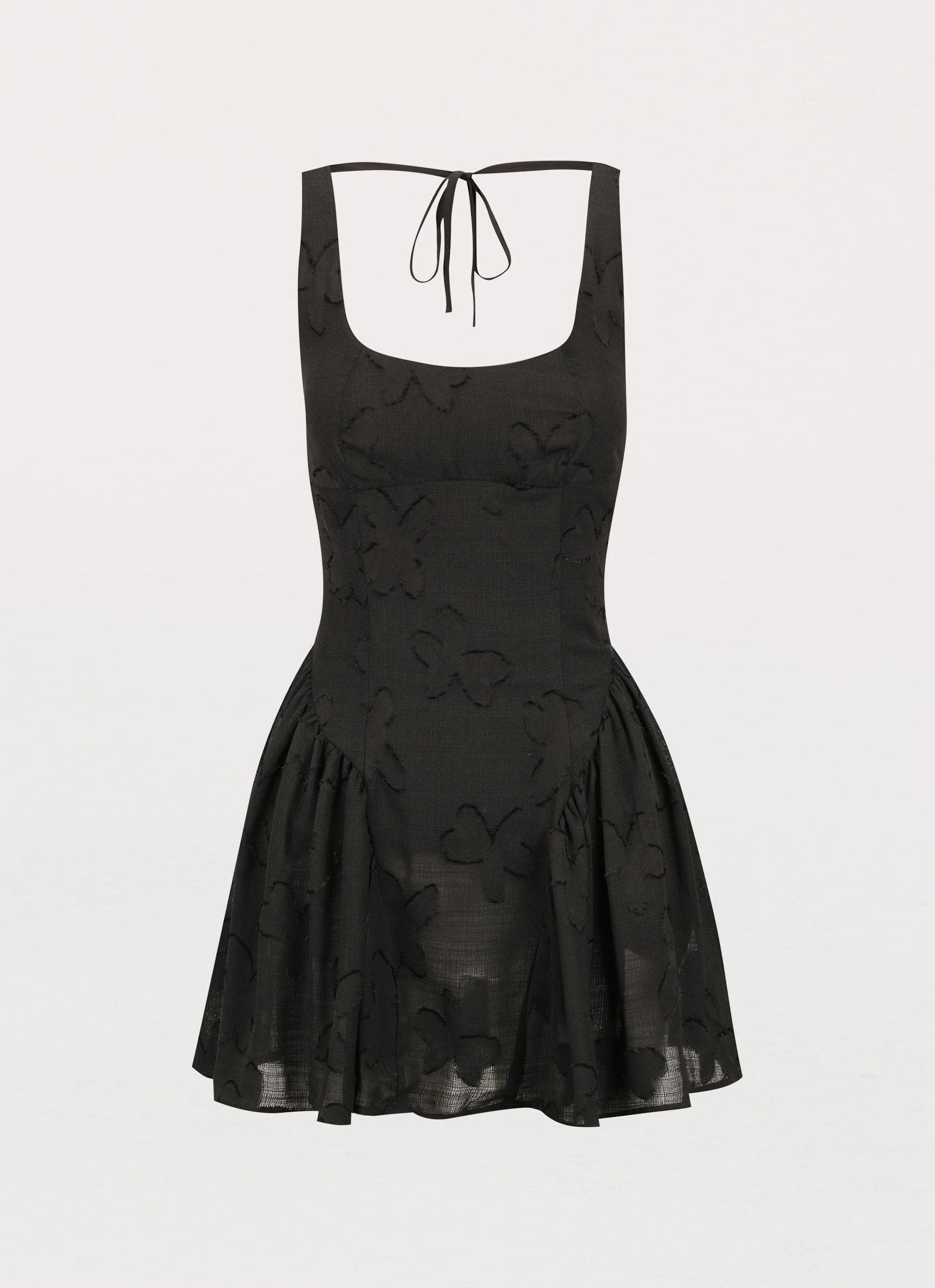 Evelyn Mini Dress - Black - Image 3