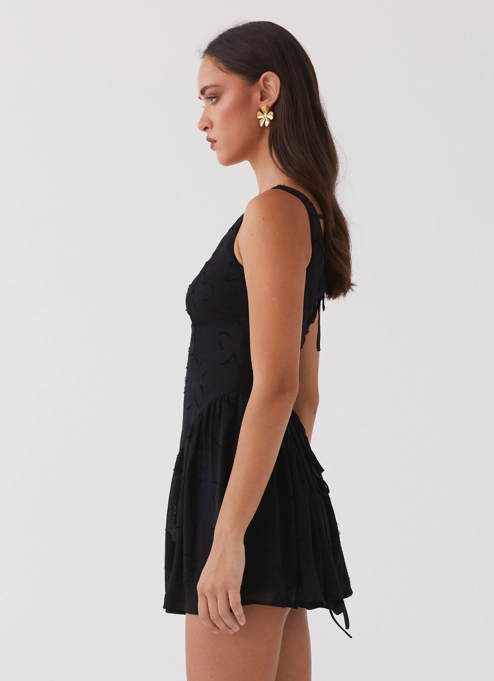 Evelyn Mini Dress - Black - Image 8