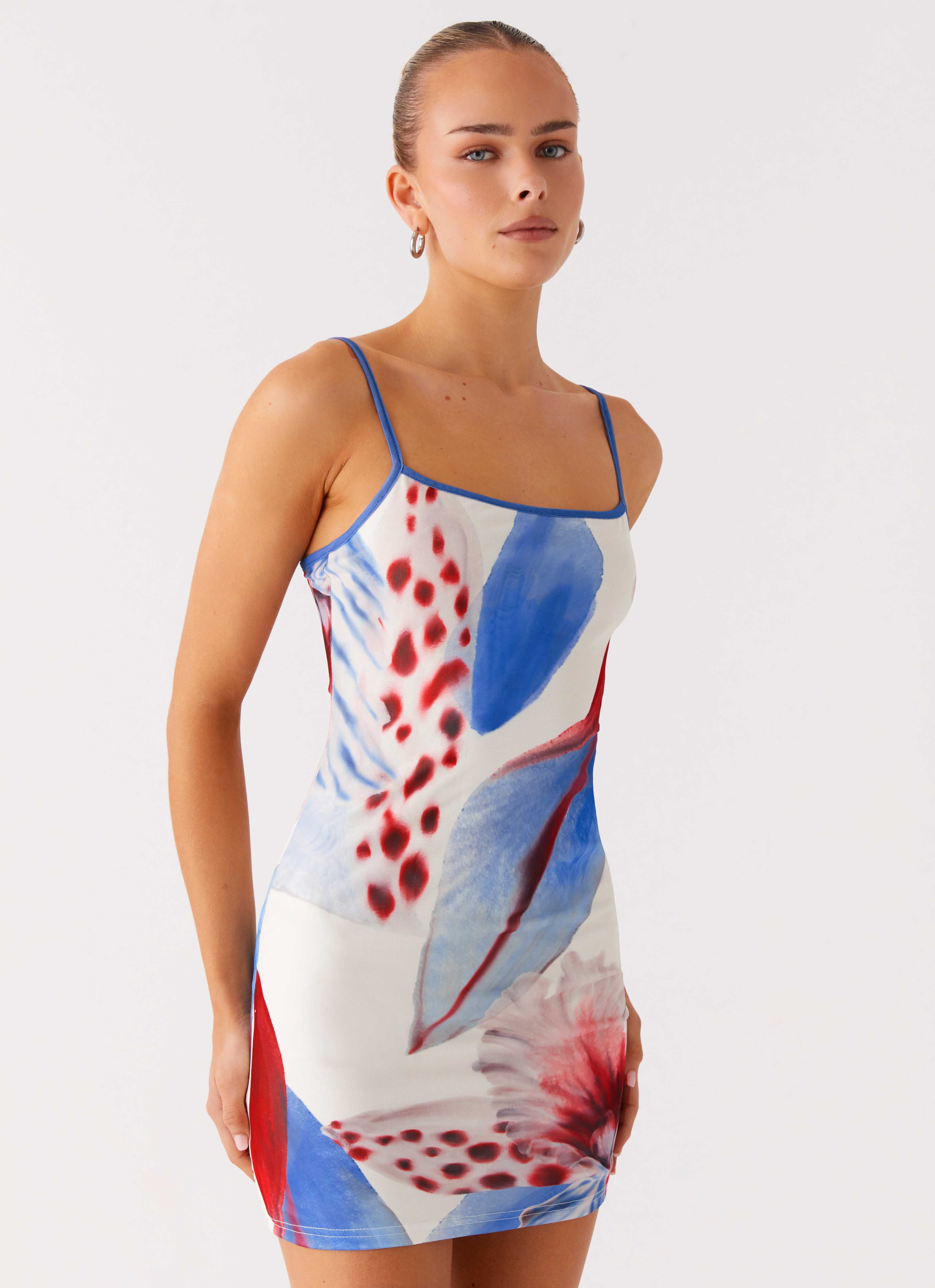 Everett Mini Dress - Deep Sea Bloom - Image 5