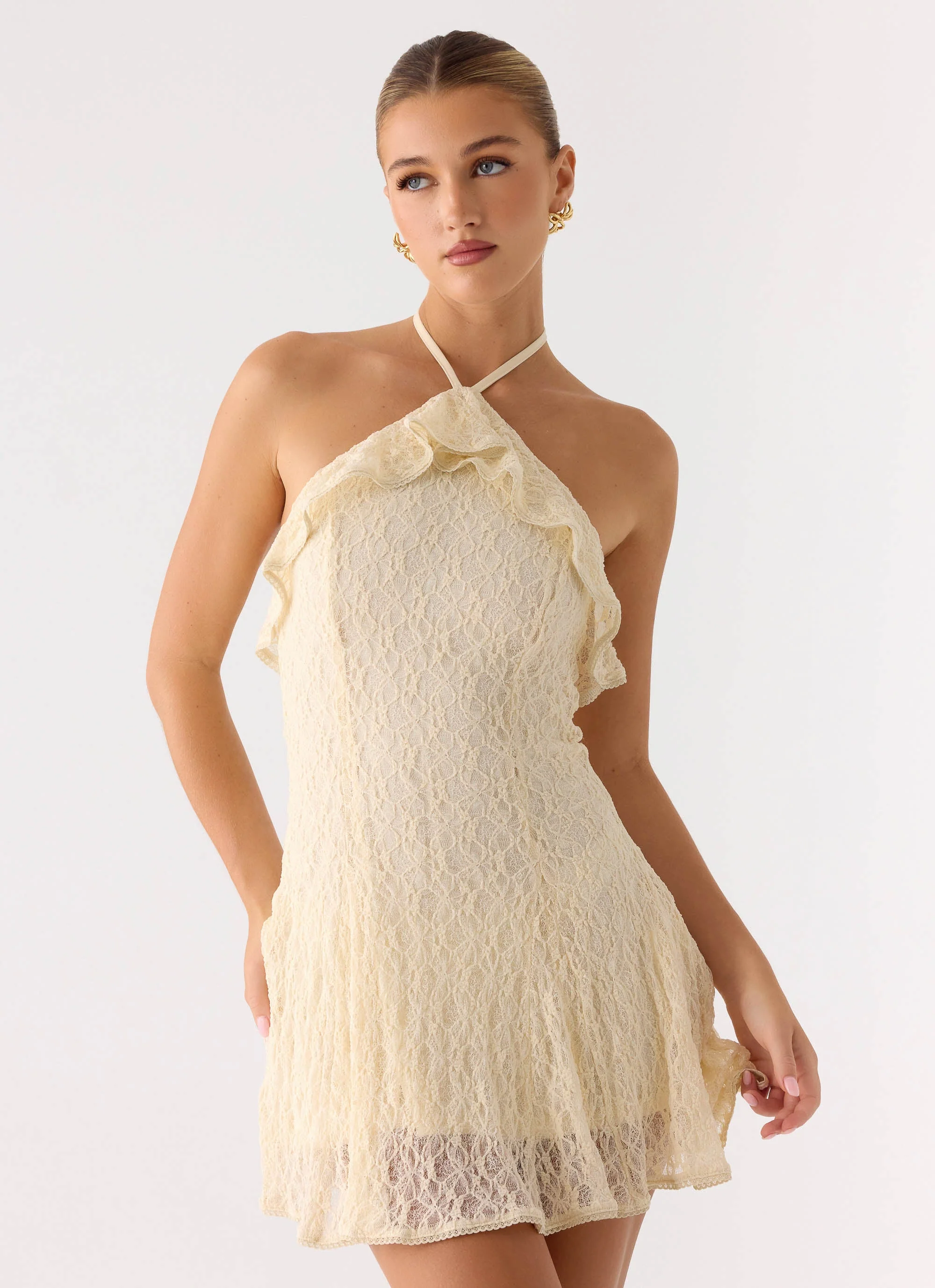Every Second Mini Dress - Ivory - Image 3