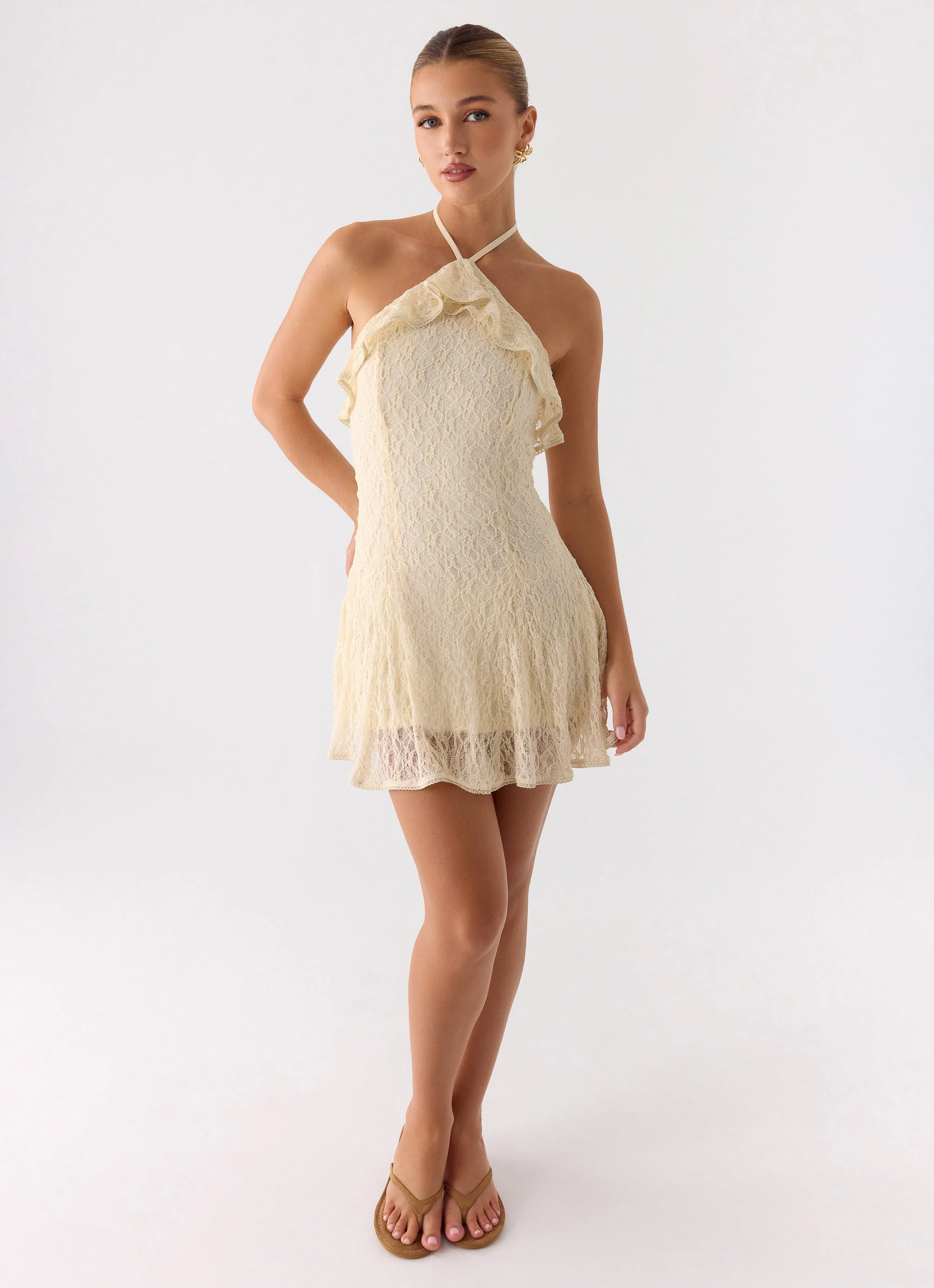 Every Second Mini Dress - Ivory - Image 6
