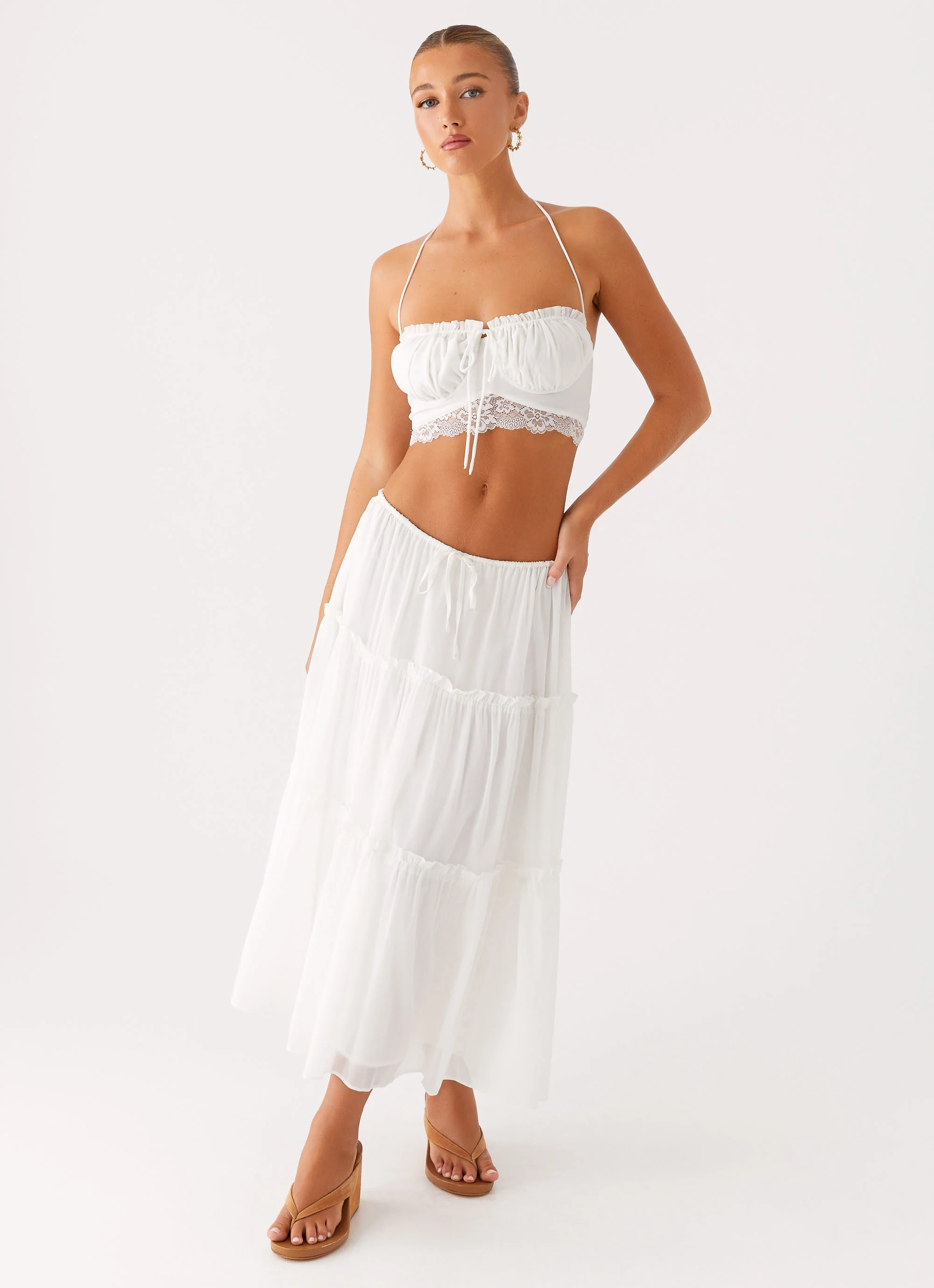 Evi Midi Skirt - Ivory - Image 5