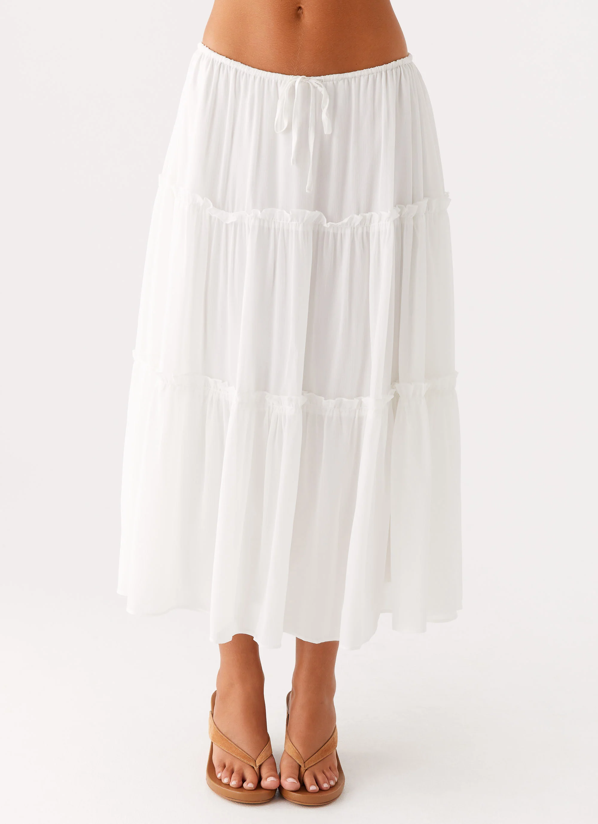 Evi Midi Skirt - Ivory - Image 7