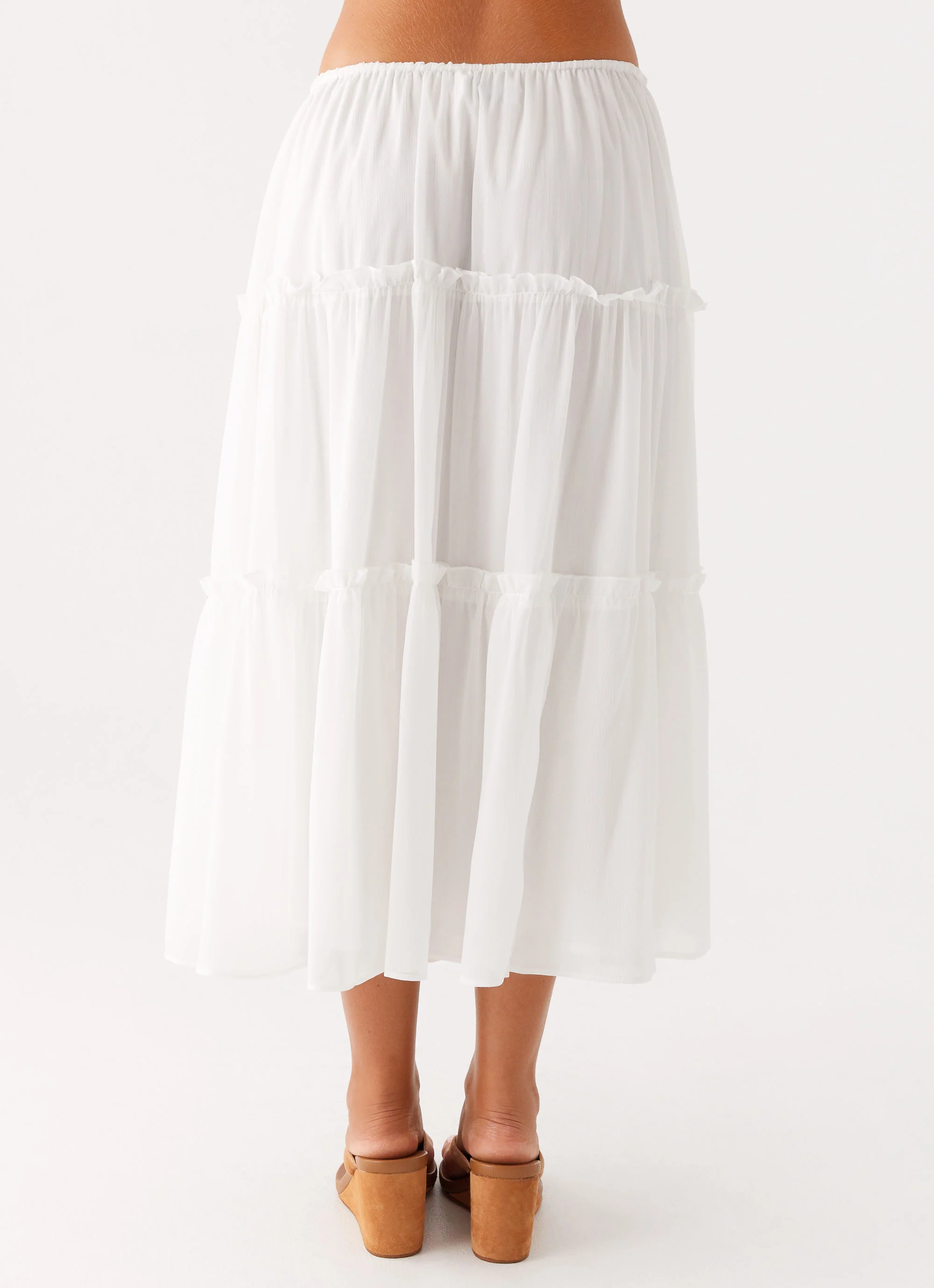 Evi Midi Skirt - Ivory - Image 8