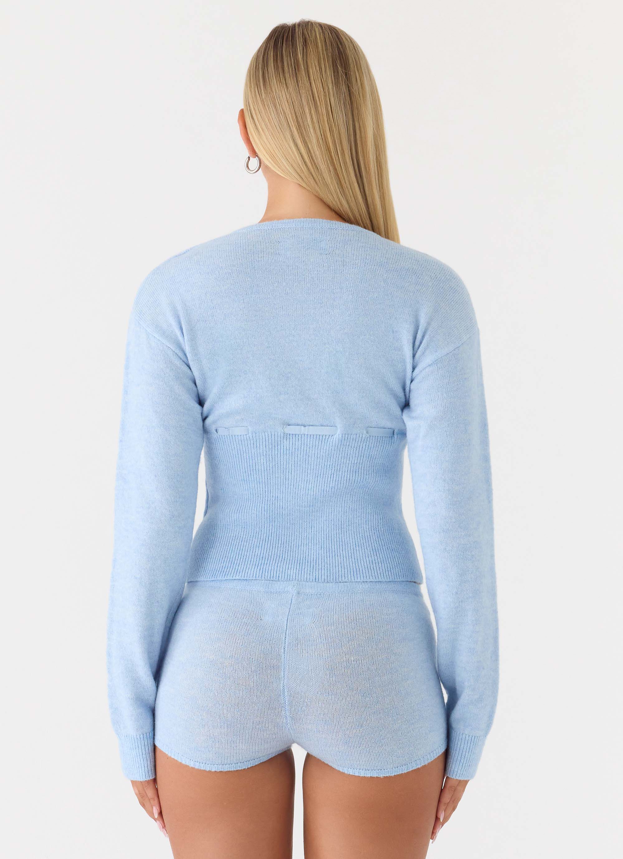 Evianna Mini Shorts - Blue - Image 3