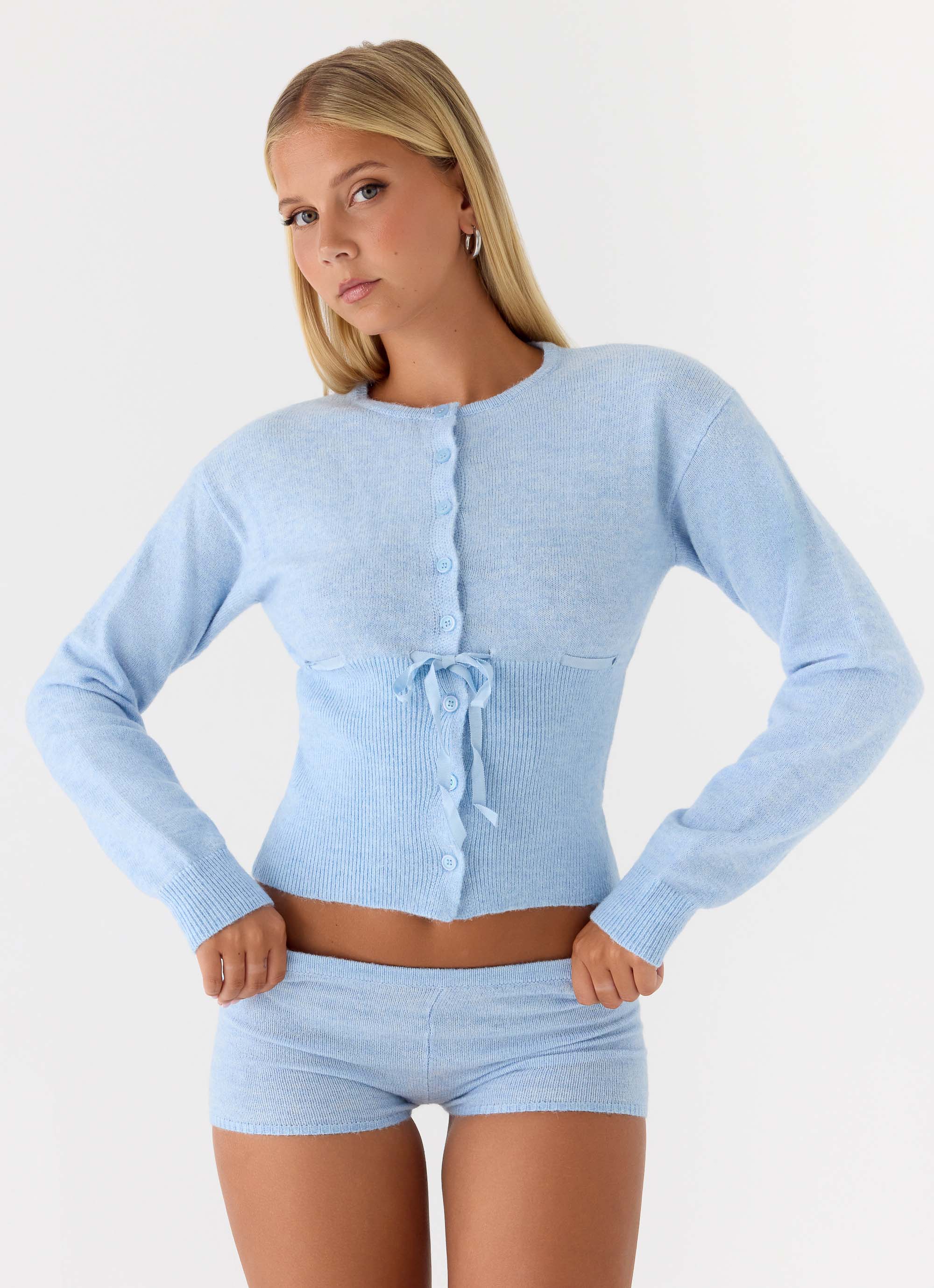 Evianna Mini Shorts - Blue - Image 6