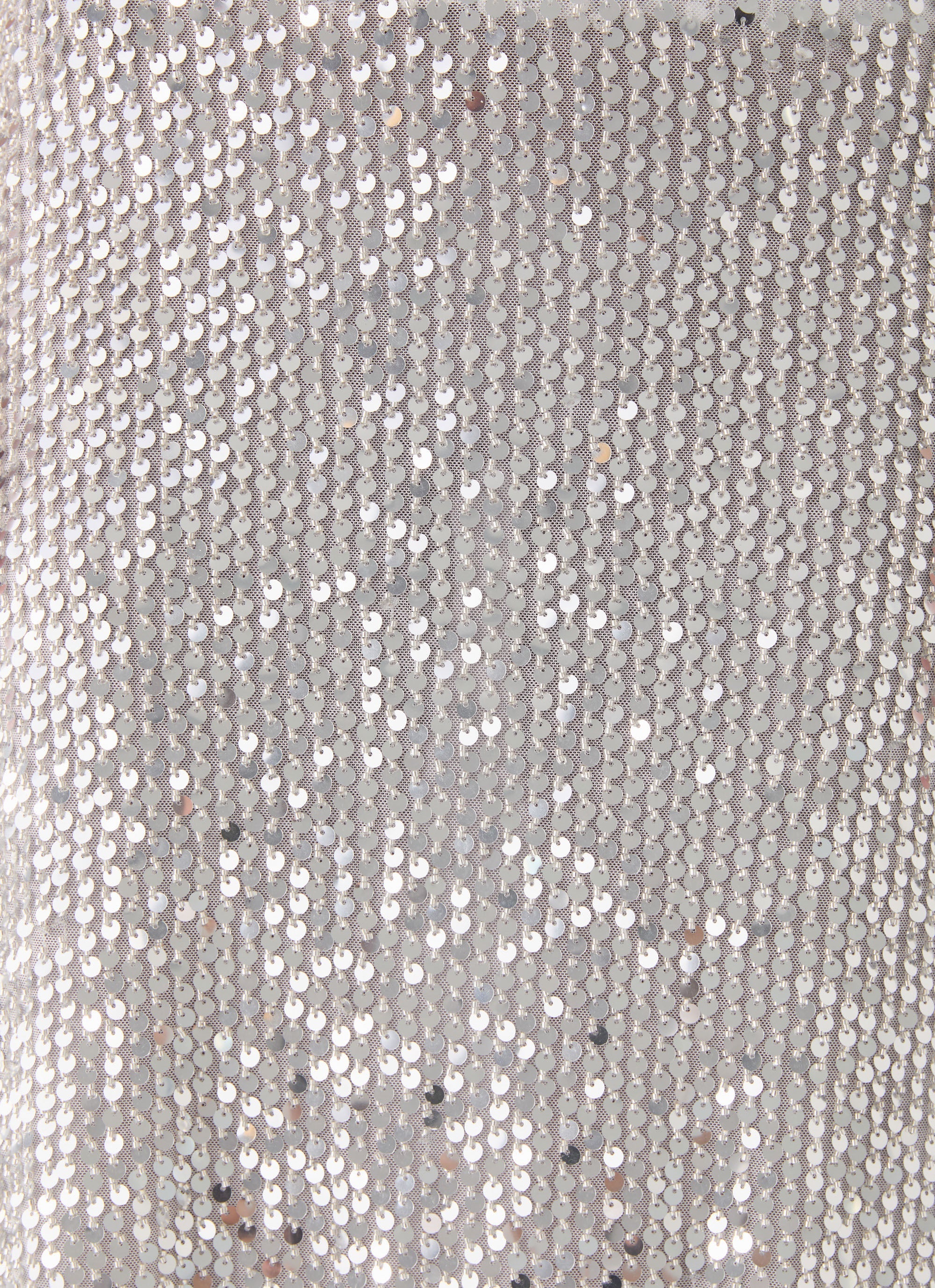 Evodia Sequin Tank Top - Silver - Image 5