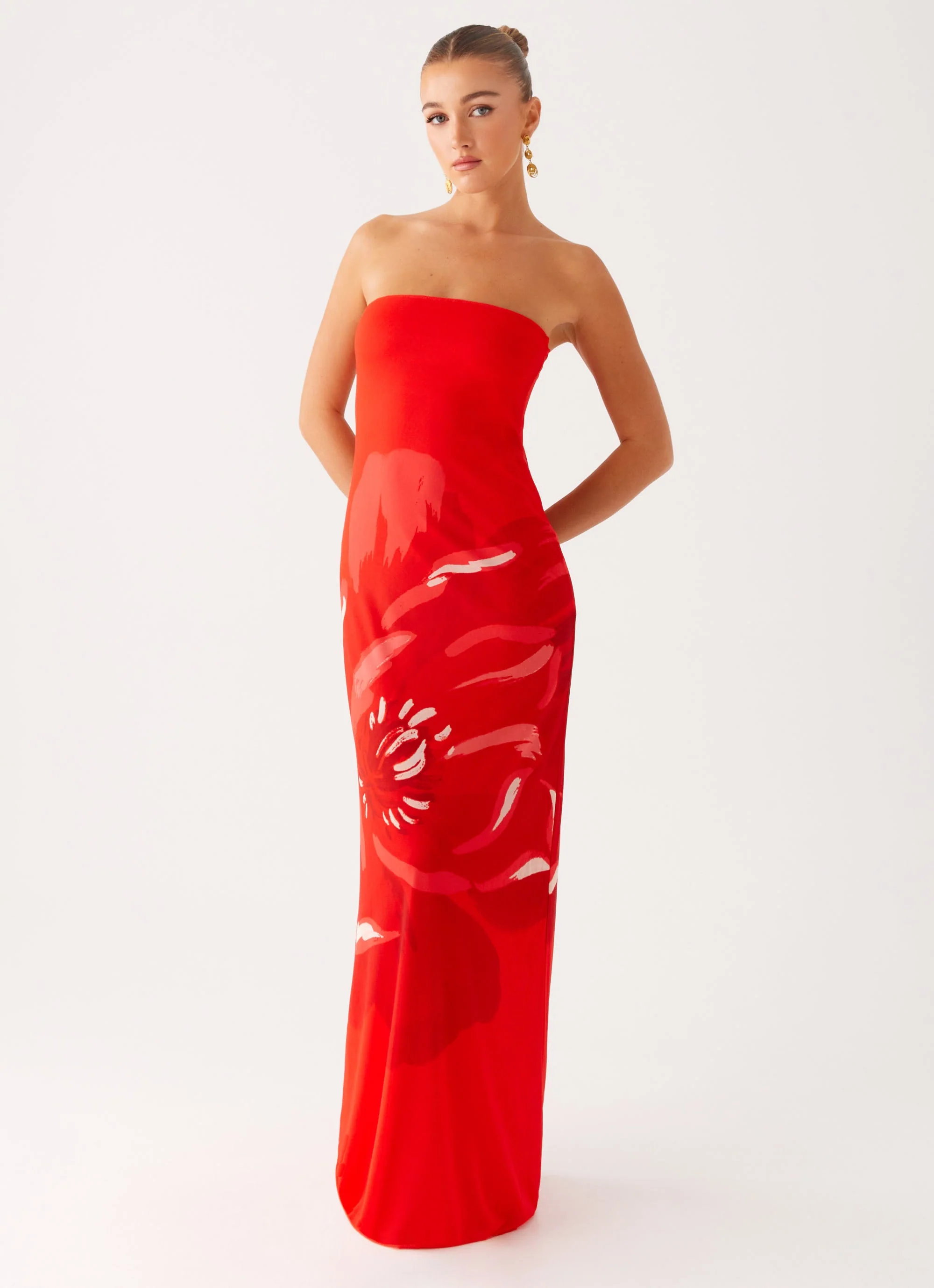 Fabian Maxi Dress - Red - Image 6
