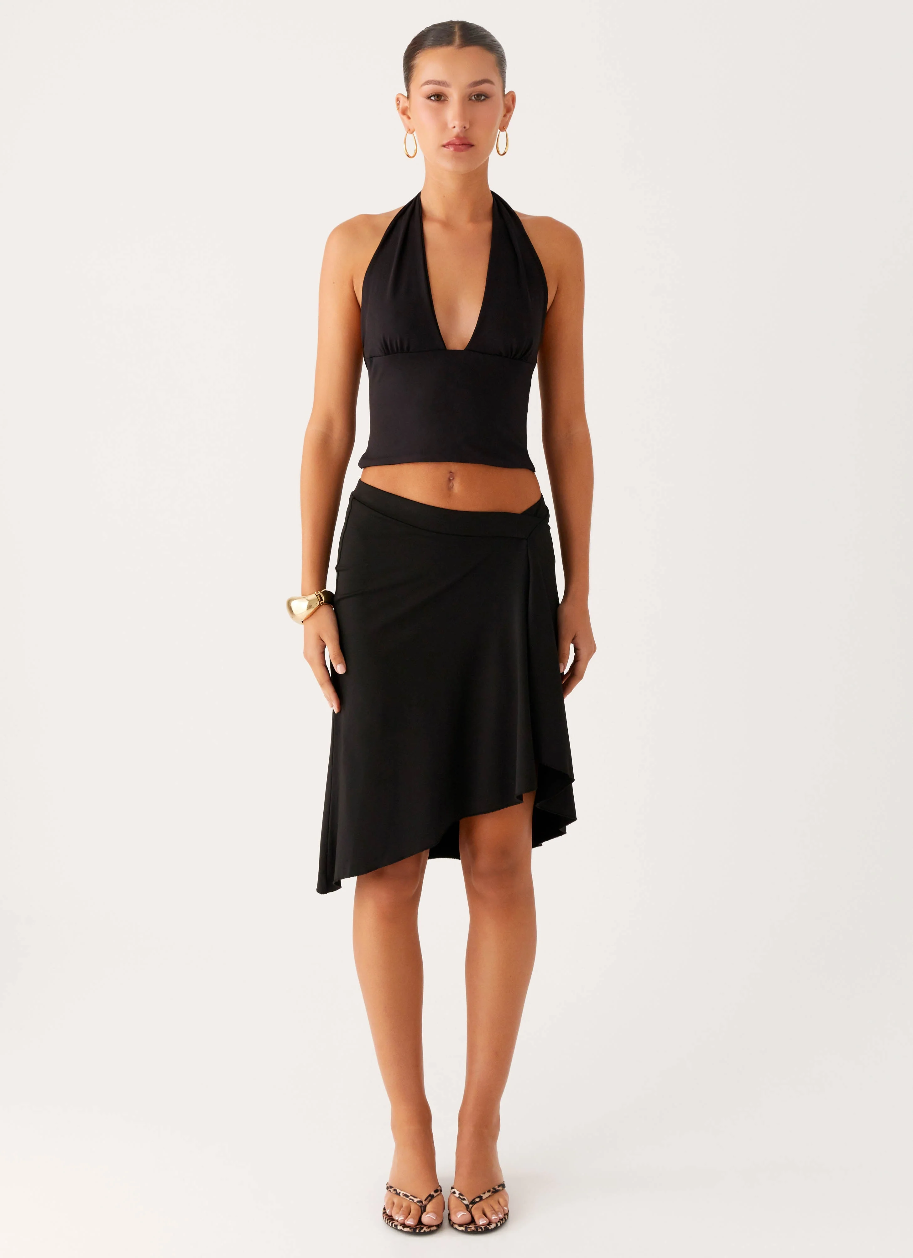 Fade Out Hardwear Halter Top - Black - Image 5