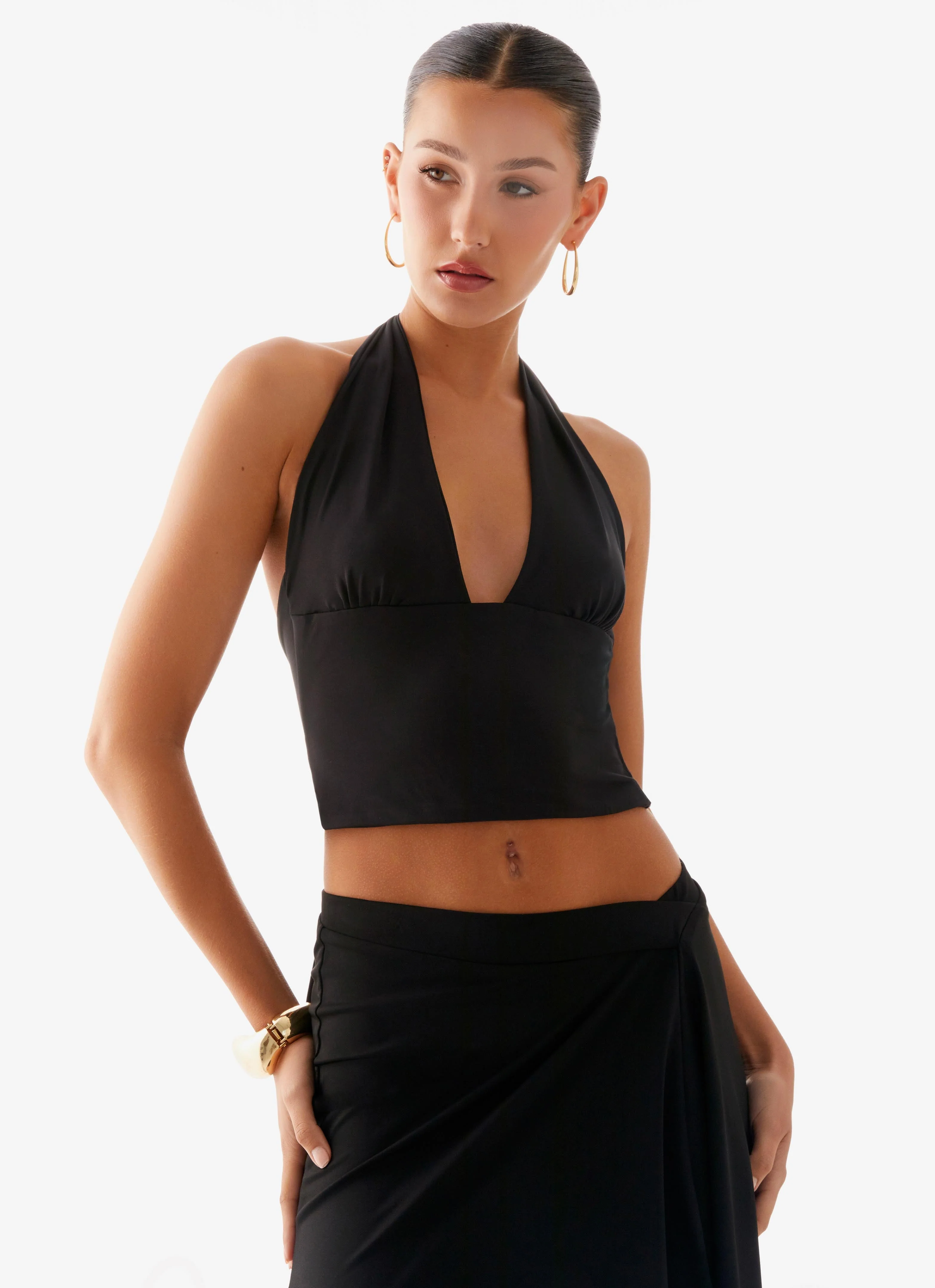 Fade Out Hardwear Halter Top - Black - Image 6