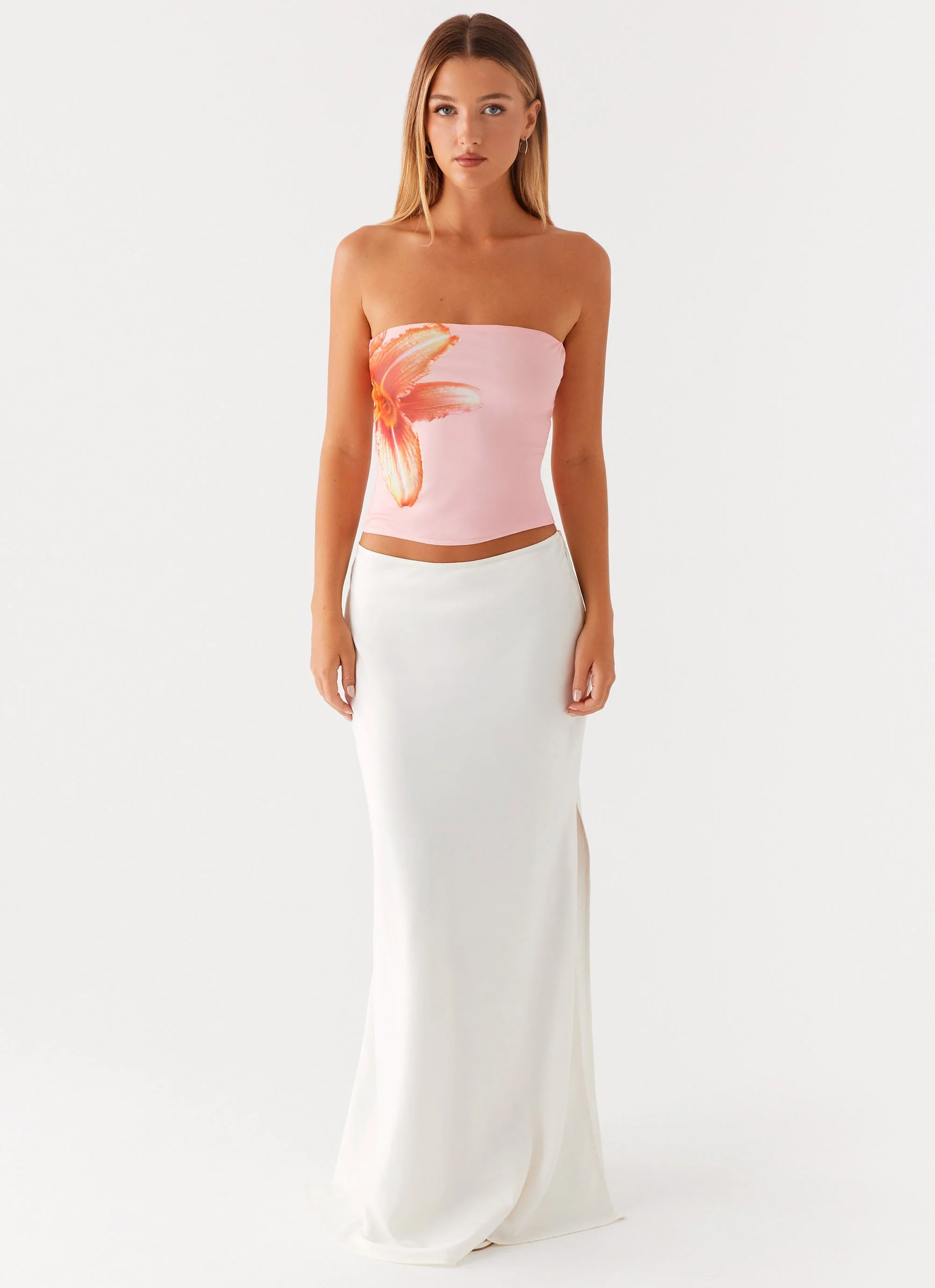 Fall For You Strapless Top - Pink - Image 2