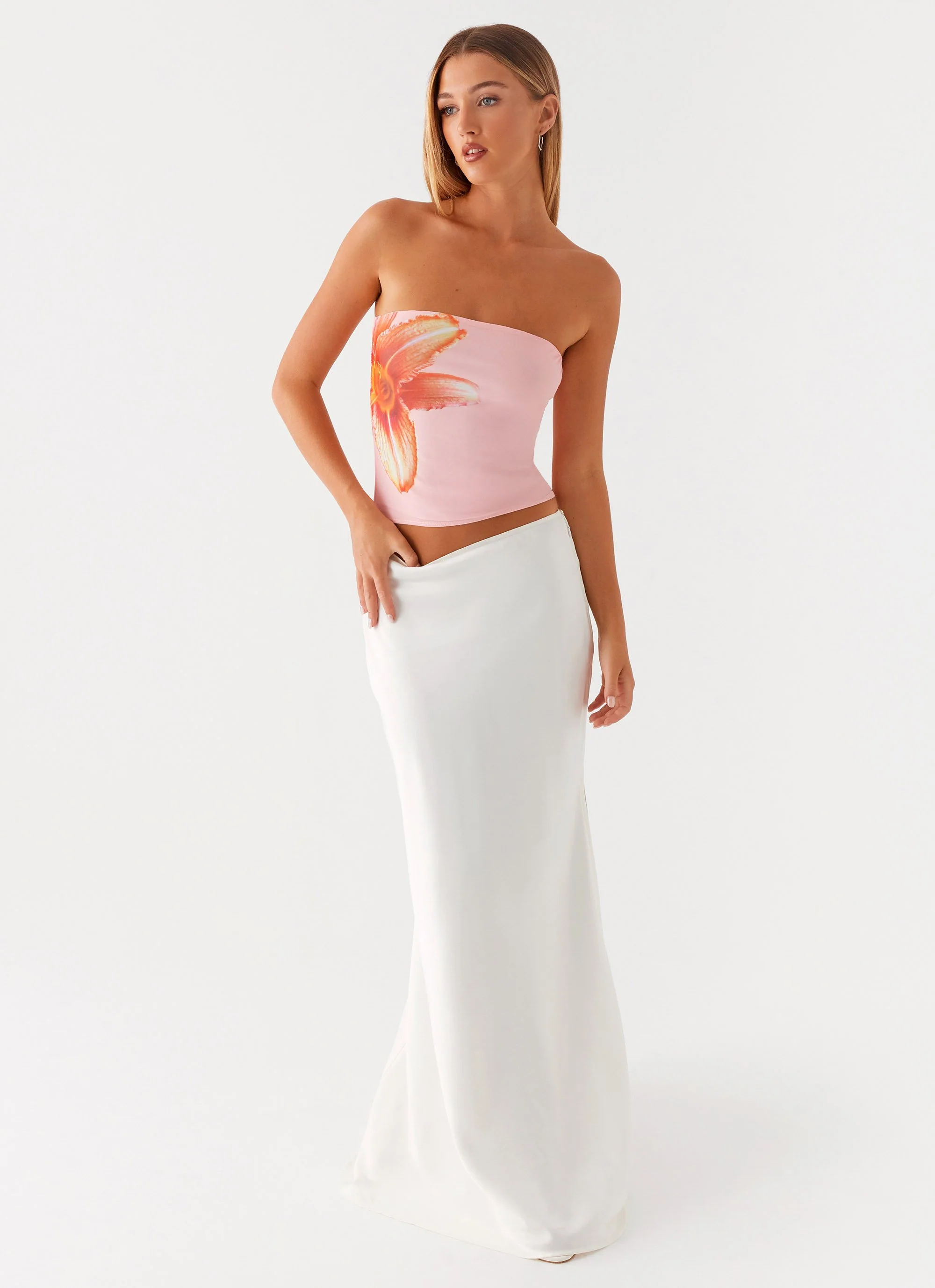 Fall For You Strapless Top - Pink - Image 5