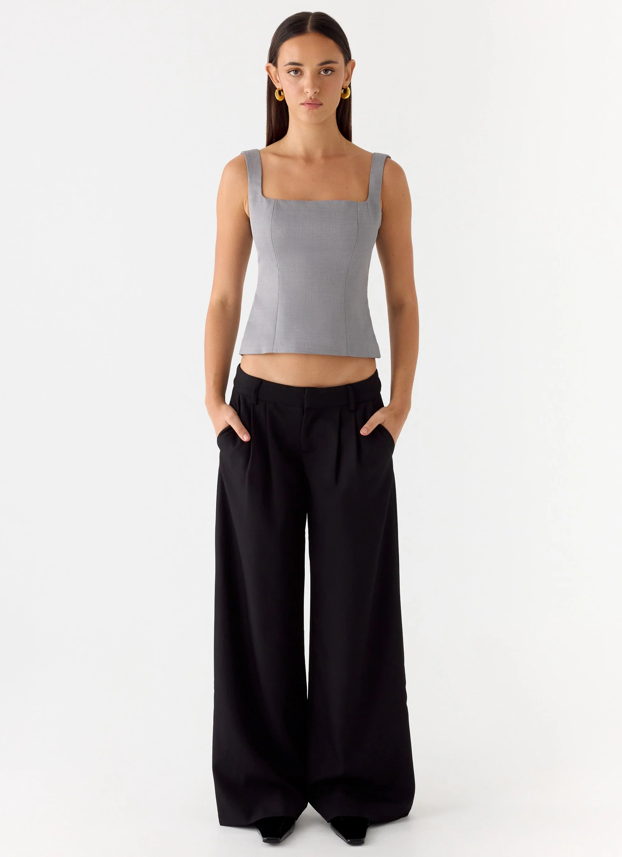 False Start Top - Smoke Grey - Image 2