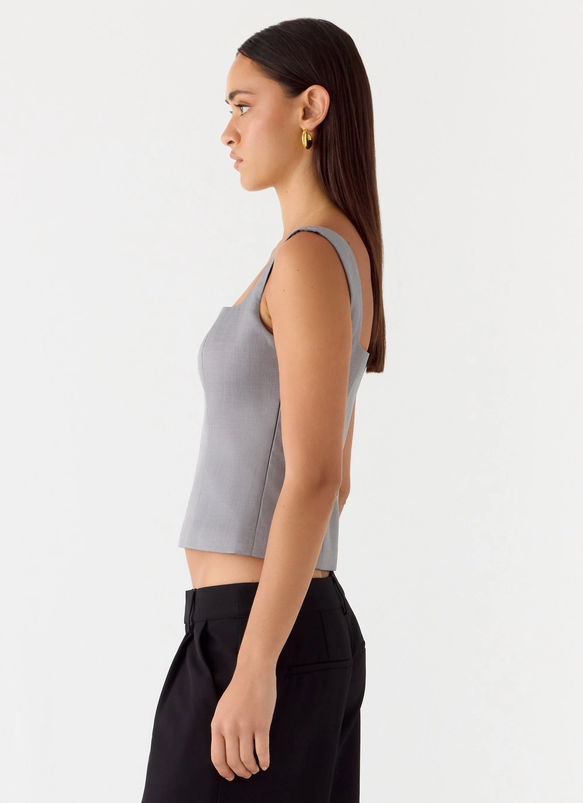 False Start Top - Smoke Grey - Image 3