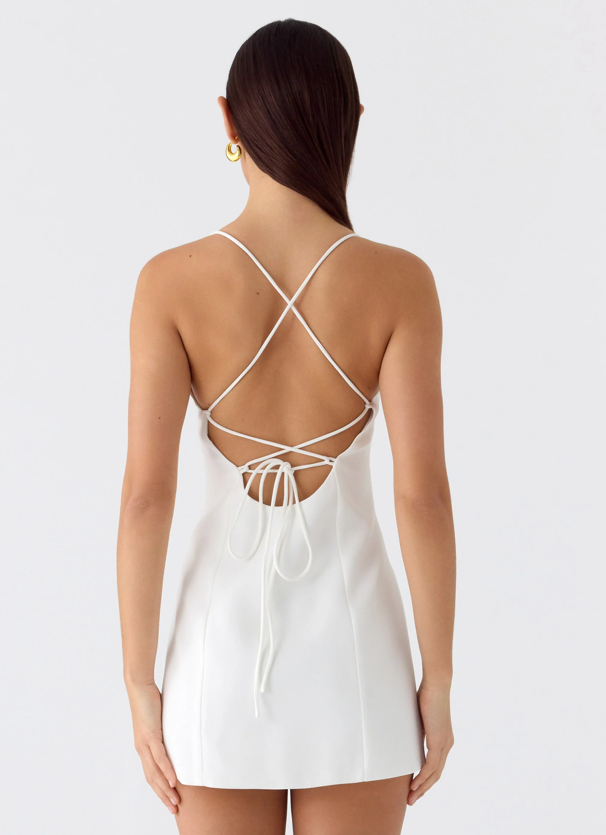 Famous Mini Dress - White - Image 2