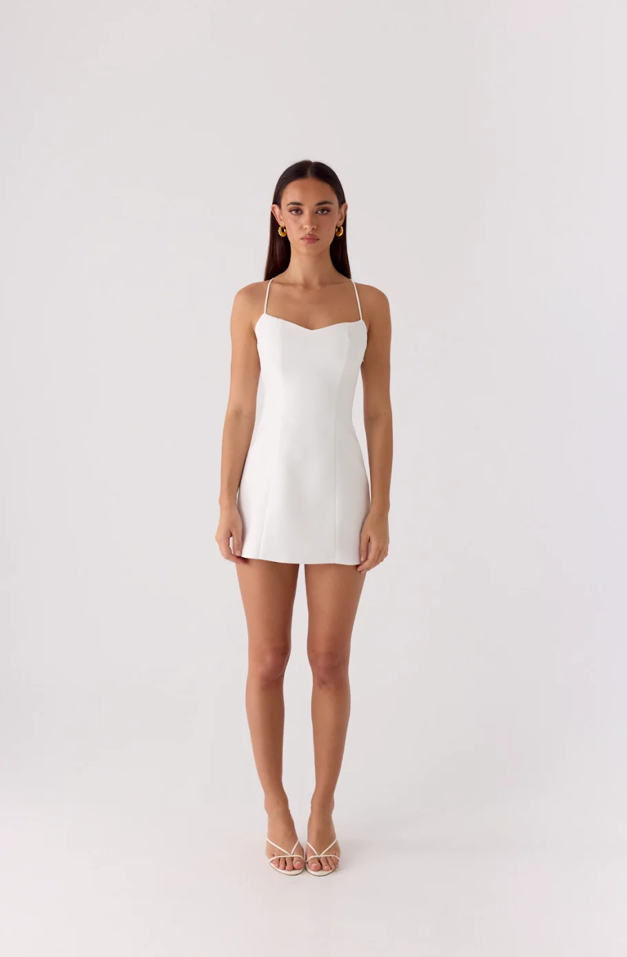 Famous Mini Dress - White - Image 7